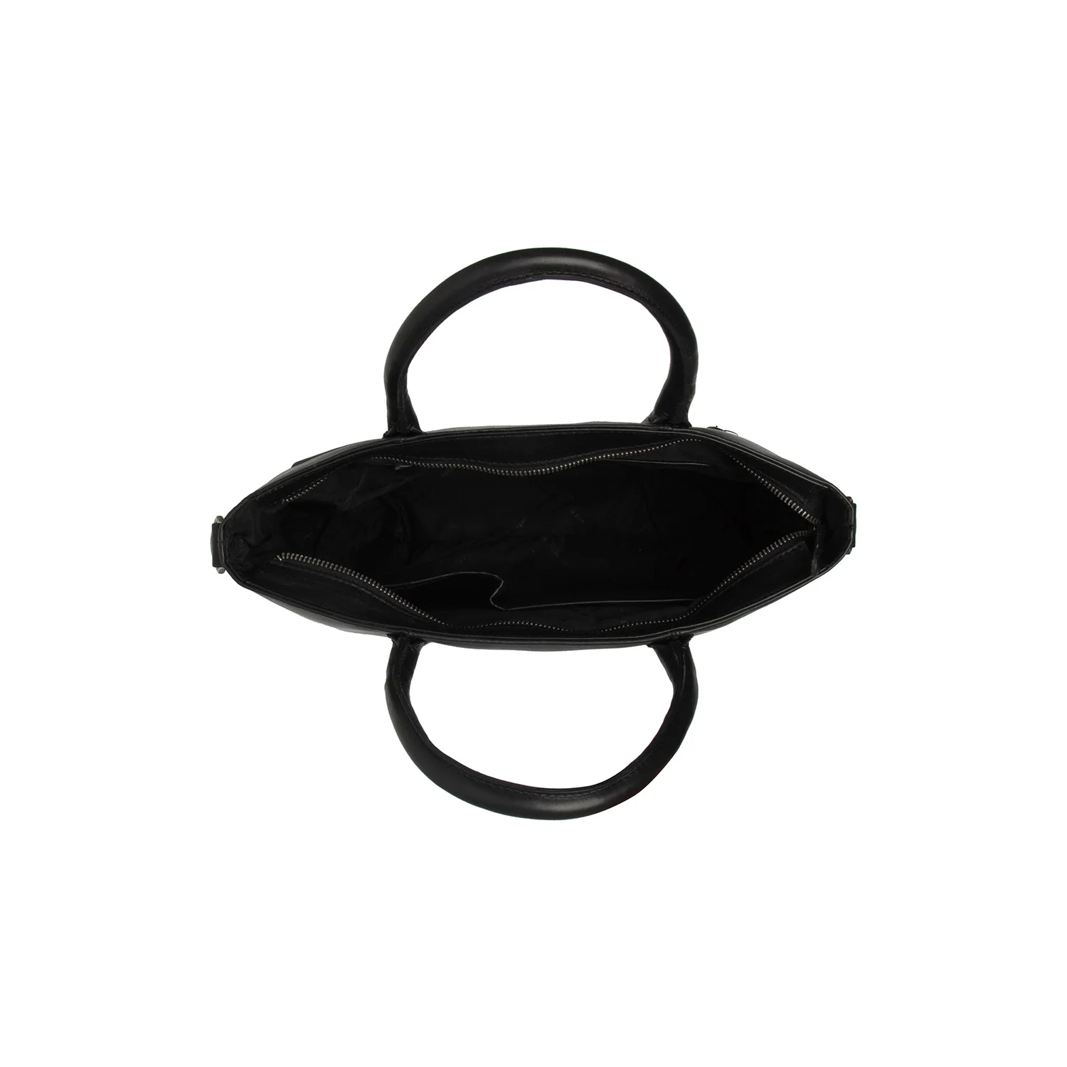 Leather Handbag Black Pergamino - Image 3