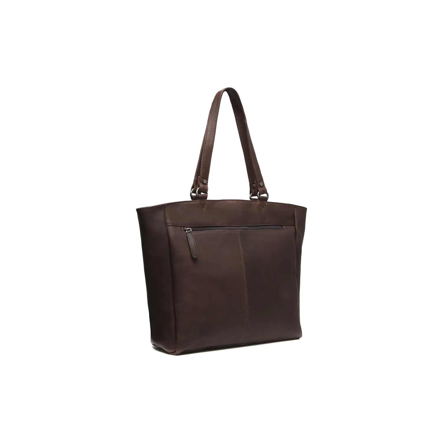 Leather Tote Bag Brown Berlin - Image 5