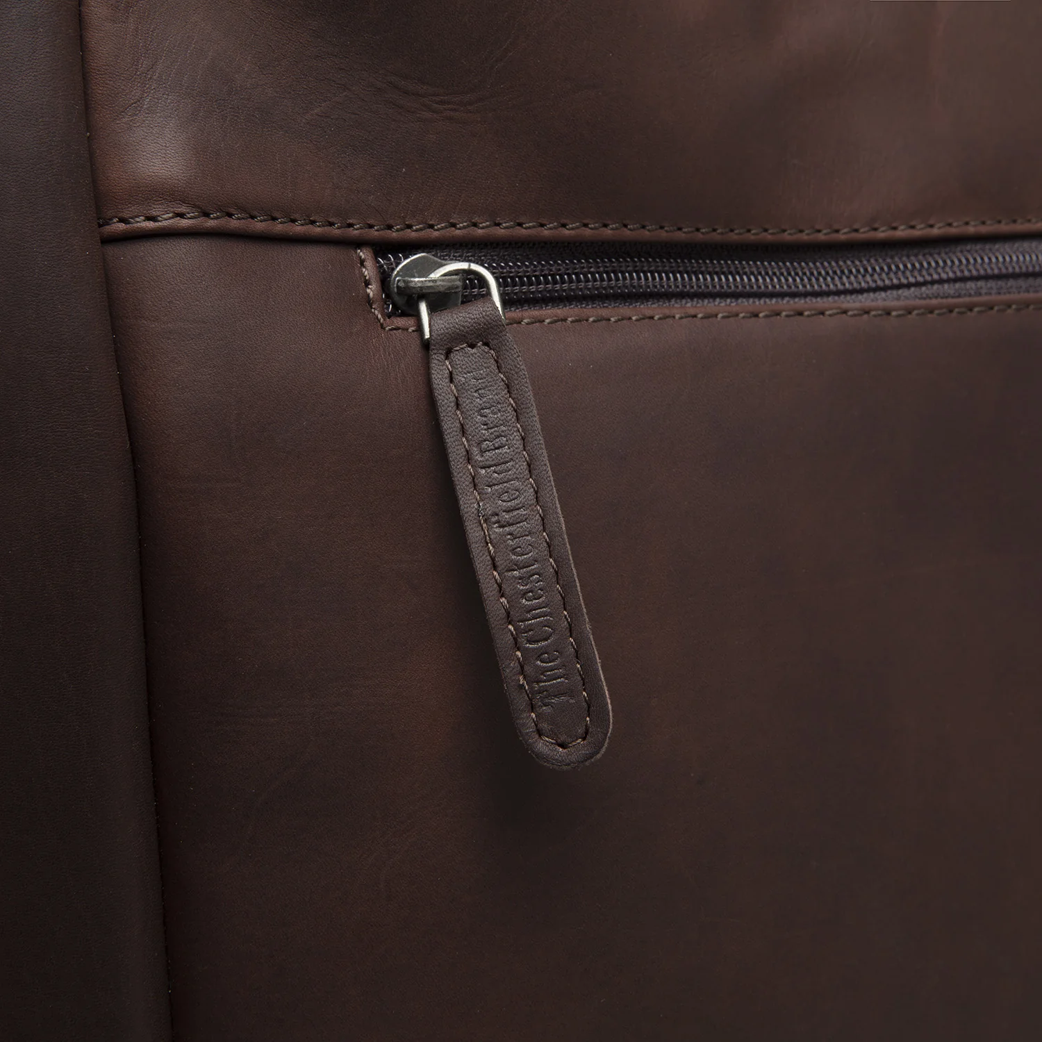 Leather Tote Bag Brown Berlin - Image 6