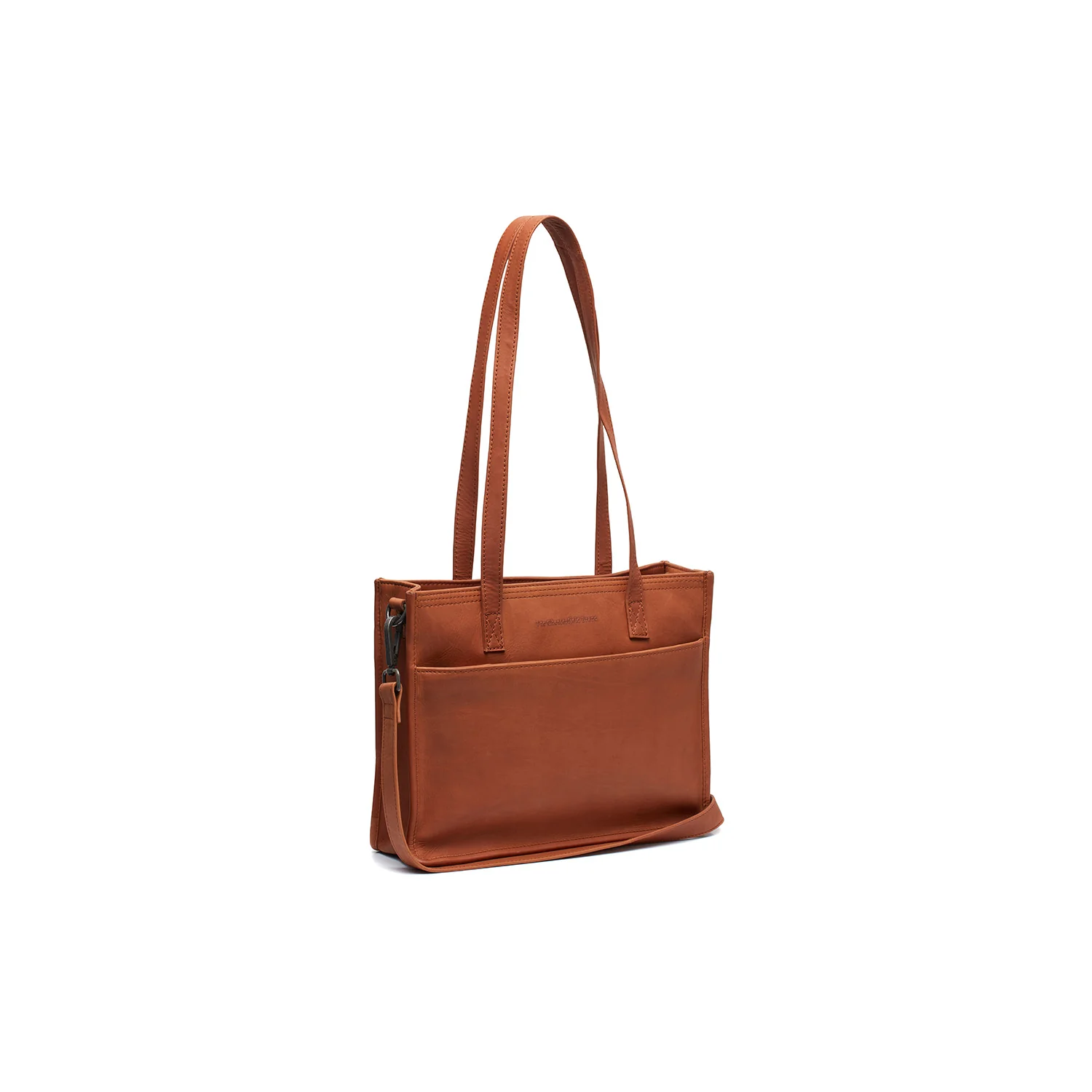 Leather Tote Bag Cognac Estella