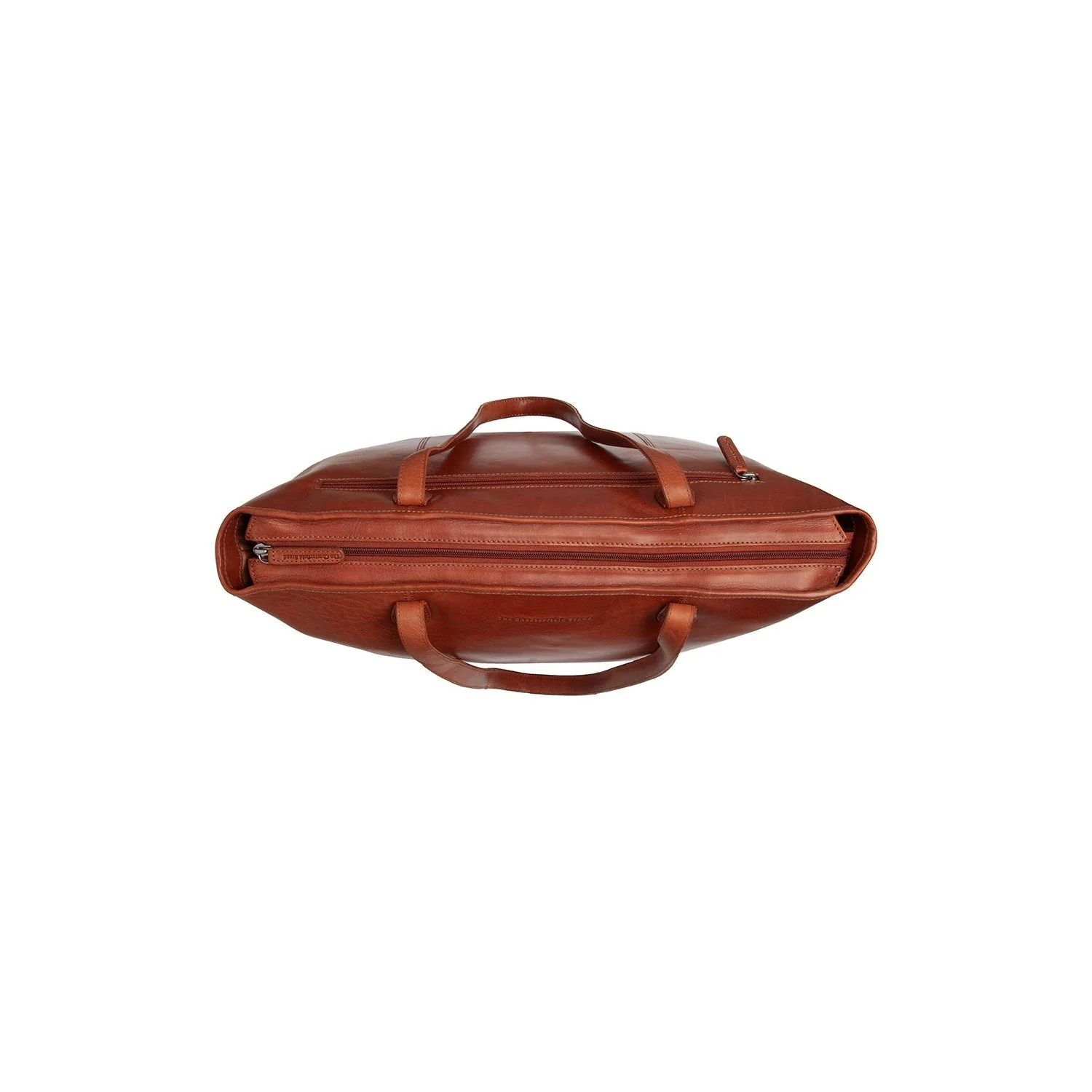 Leather Tote Bag Cognac Ferrera - Image 5
