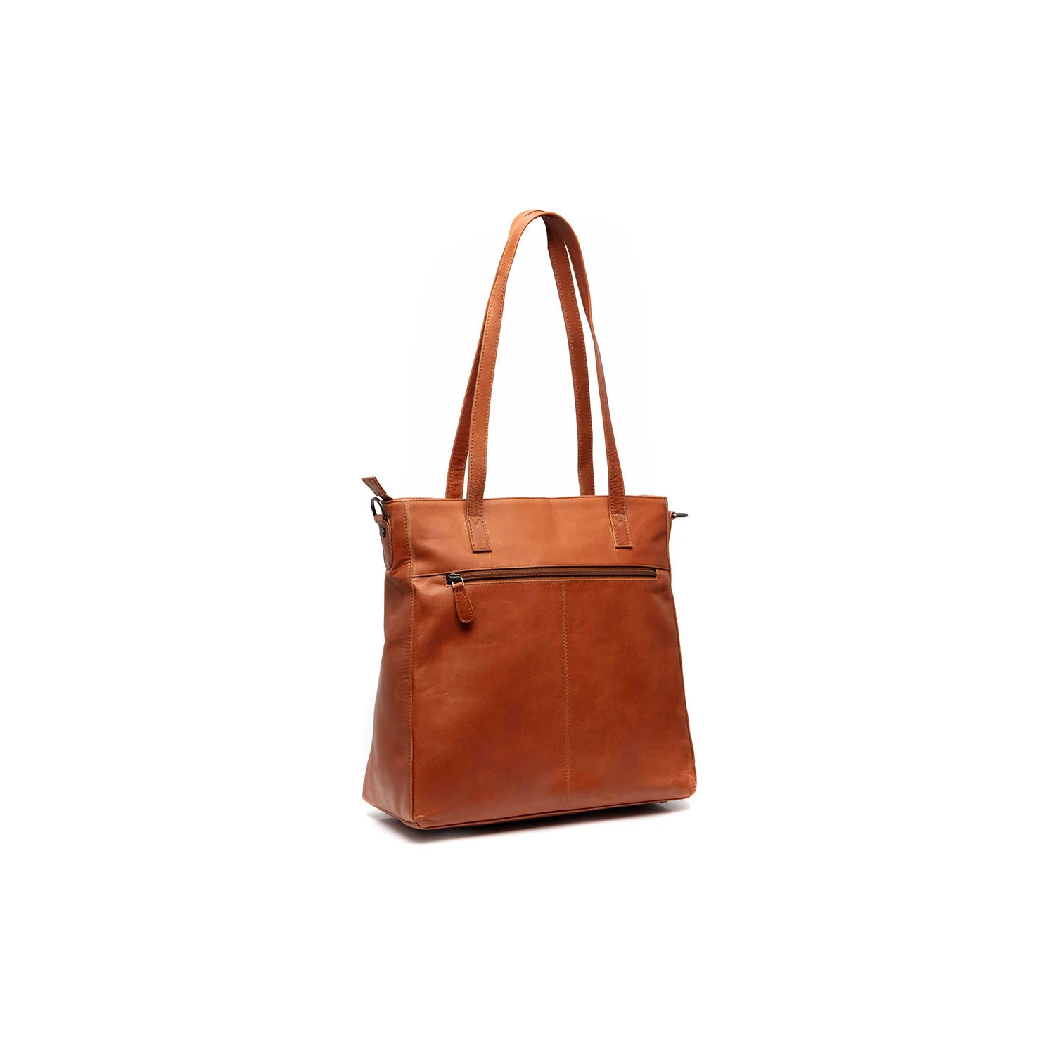 Leather Shoulder Bag Cognac Mosel - Image 6