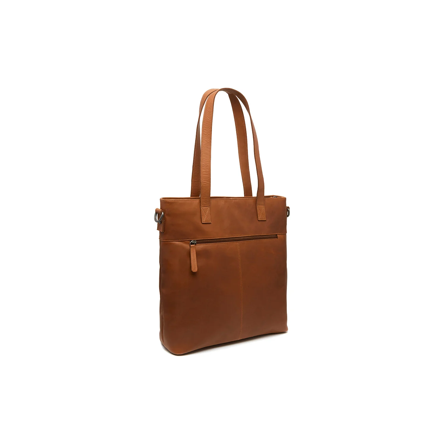 Leather Tote Bag Cognac Nunavik - Image 7