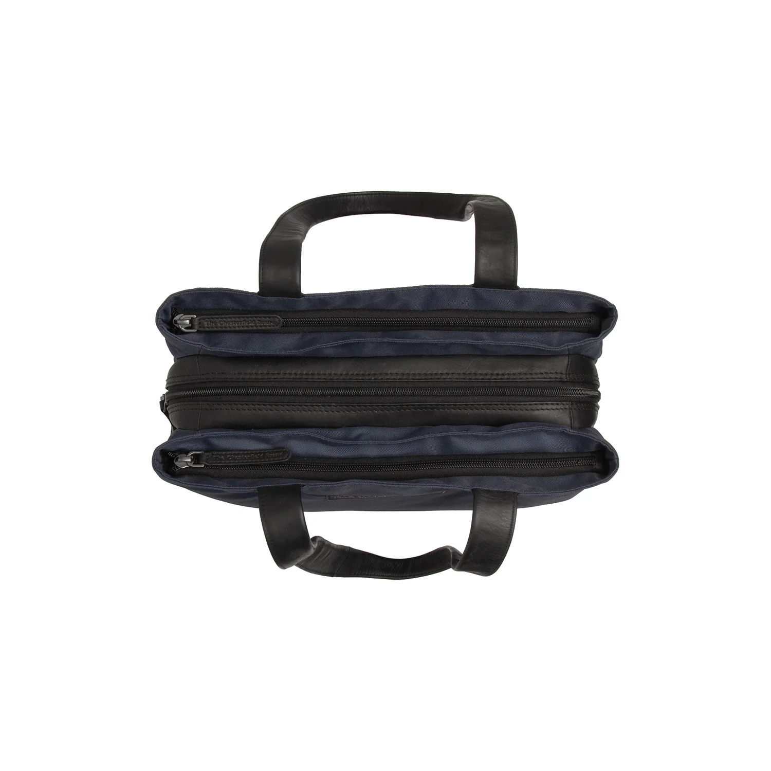 Leather Shoulder Bag Navy Lavik - Image 3