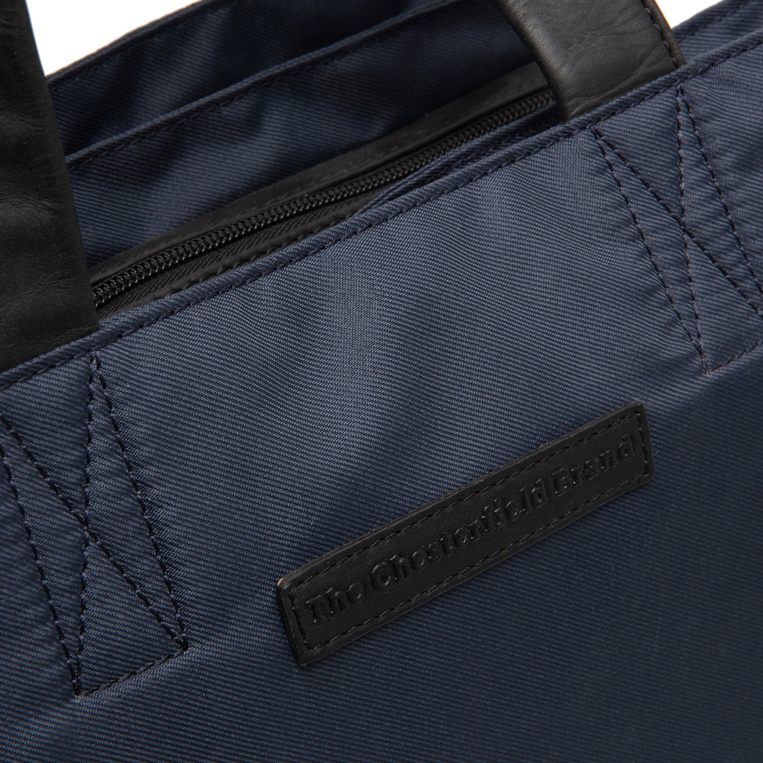 Leather Shoulder Bag Navy Lavik - Image 5