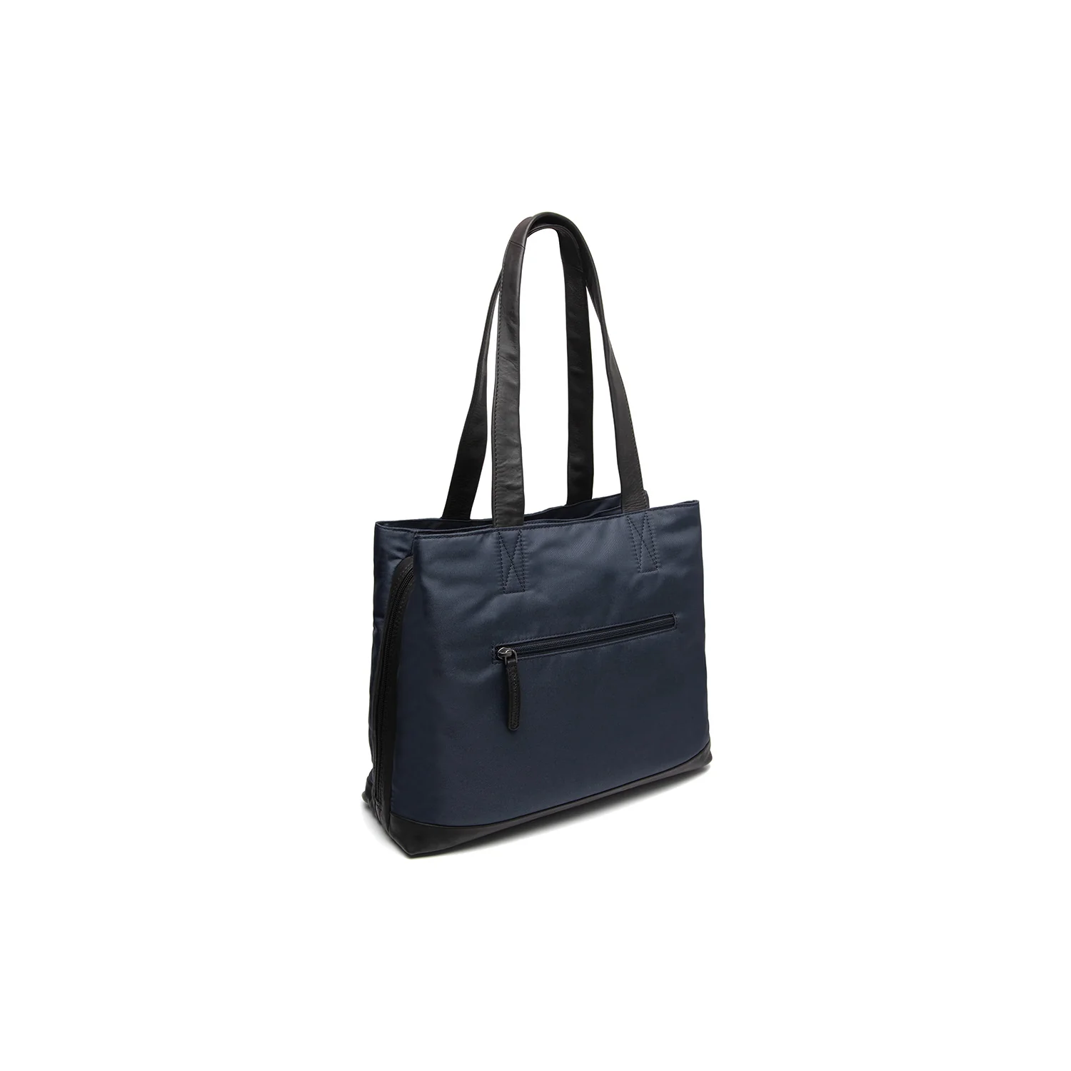 Leather Shoulder Bag Navy Lavik - Image 6
