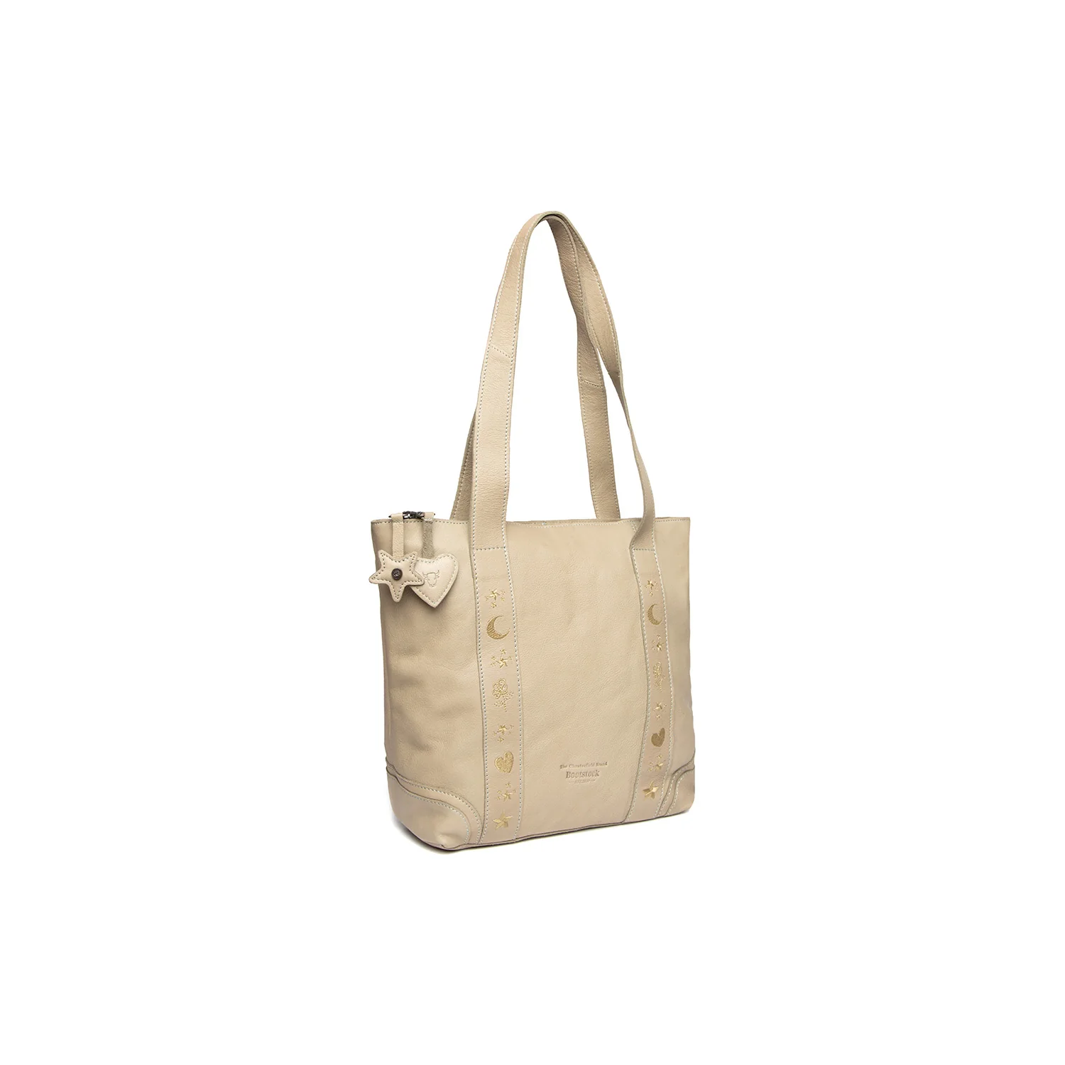 Leather Tote Bag Ocean Green Heatherly