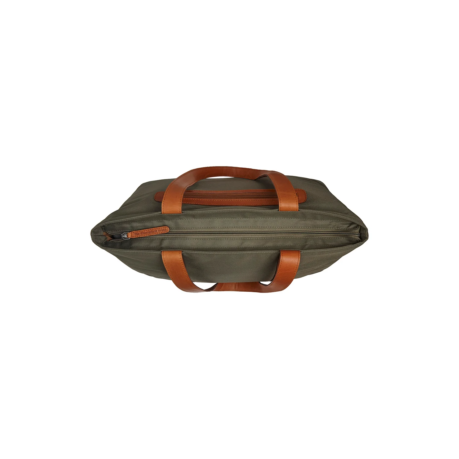 Leather Tote Bag Steel Green Otta - Image 2