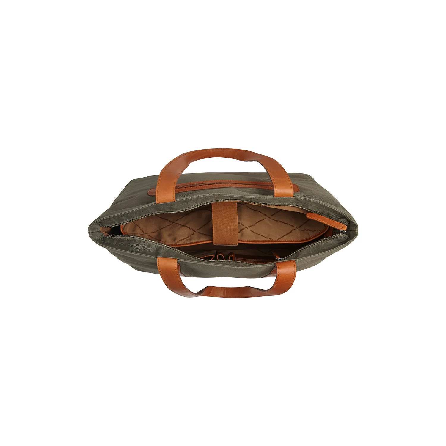 Leather Tote Bag Steel Green Otta - Image 3