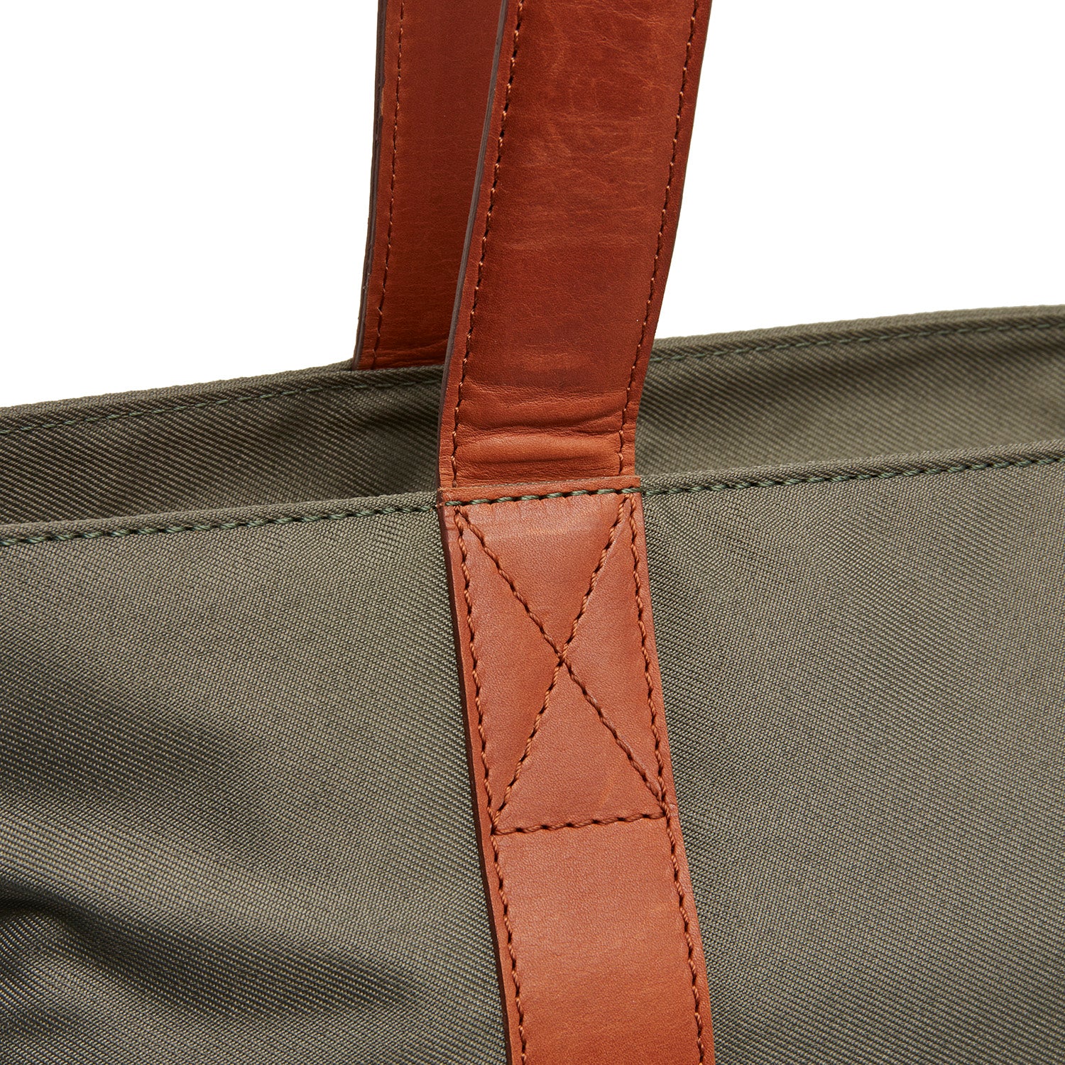 Leather Tote Bag Steel Green Otta - Image 4