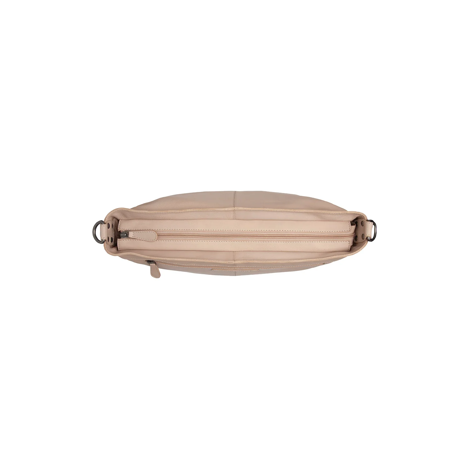 Leather Shoulder Bag Beige Astero - Image 5