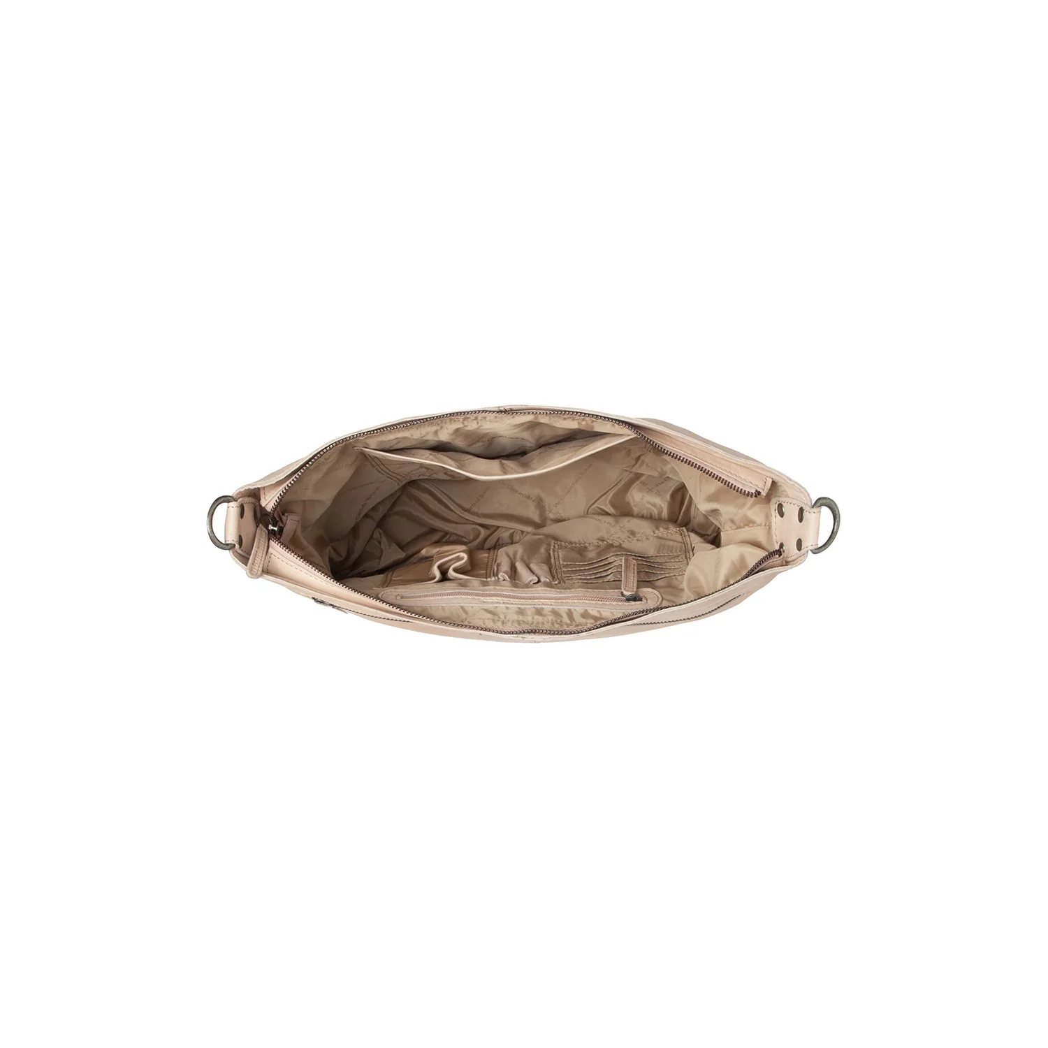 Leather Shoulder Bag Beige Bolivia - Image 4