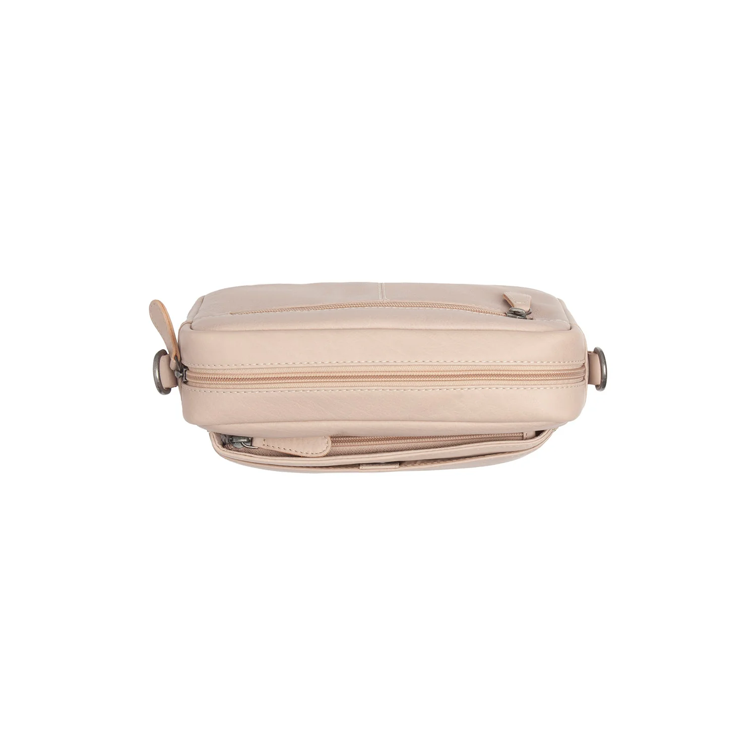 Leather Shoulder Bag Beige Liora - Image 6