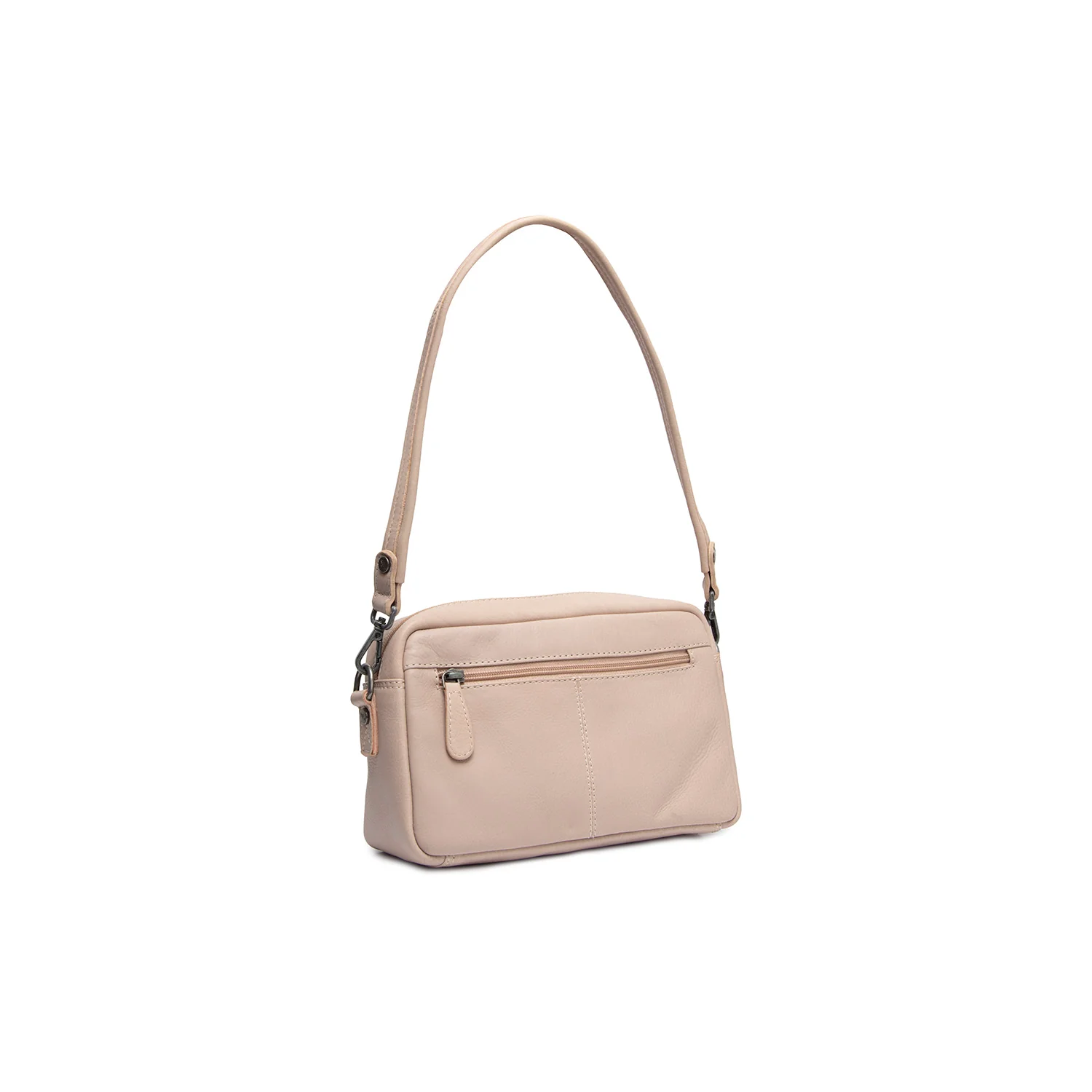 Leather Shoulder Bag Beige Liora - Image 8