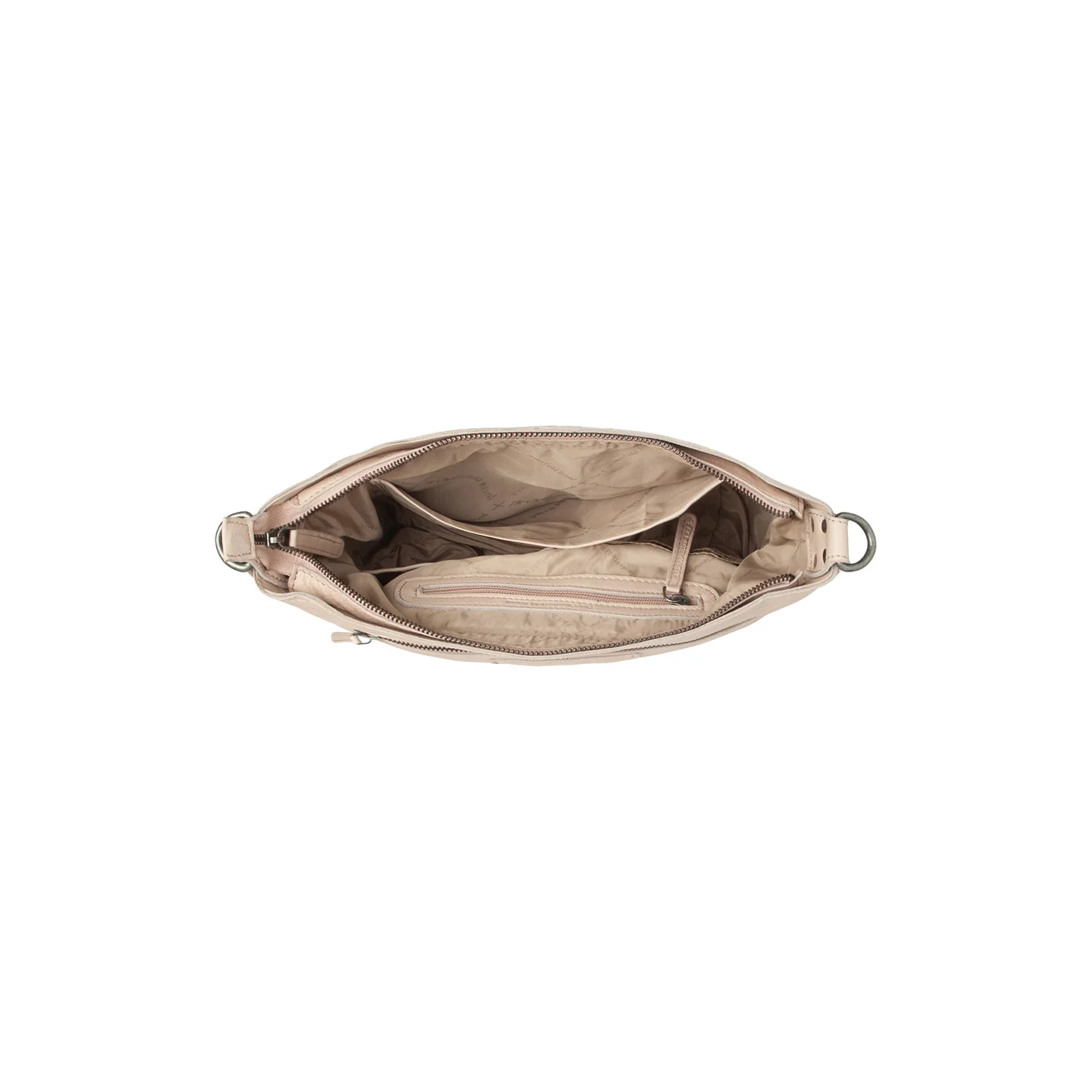 Leather Shoulder Bag Beige Lucy - Image 4
