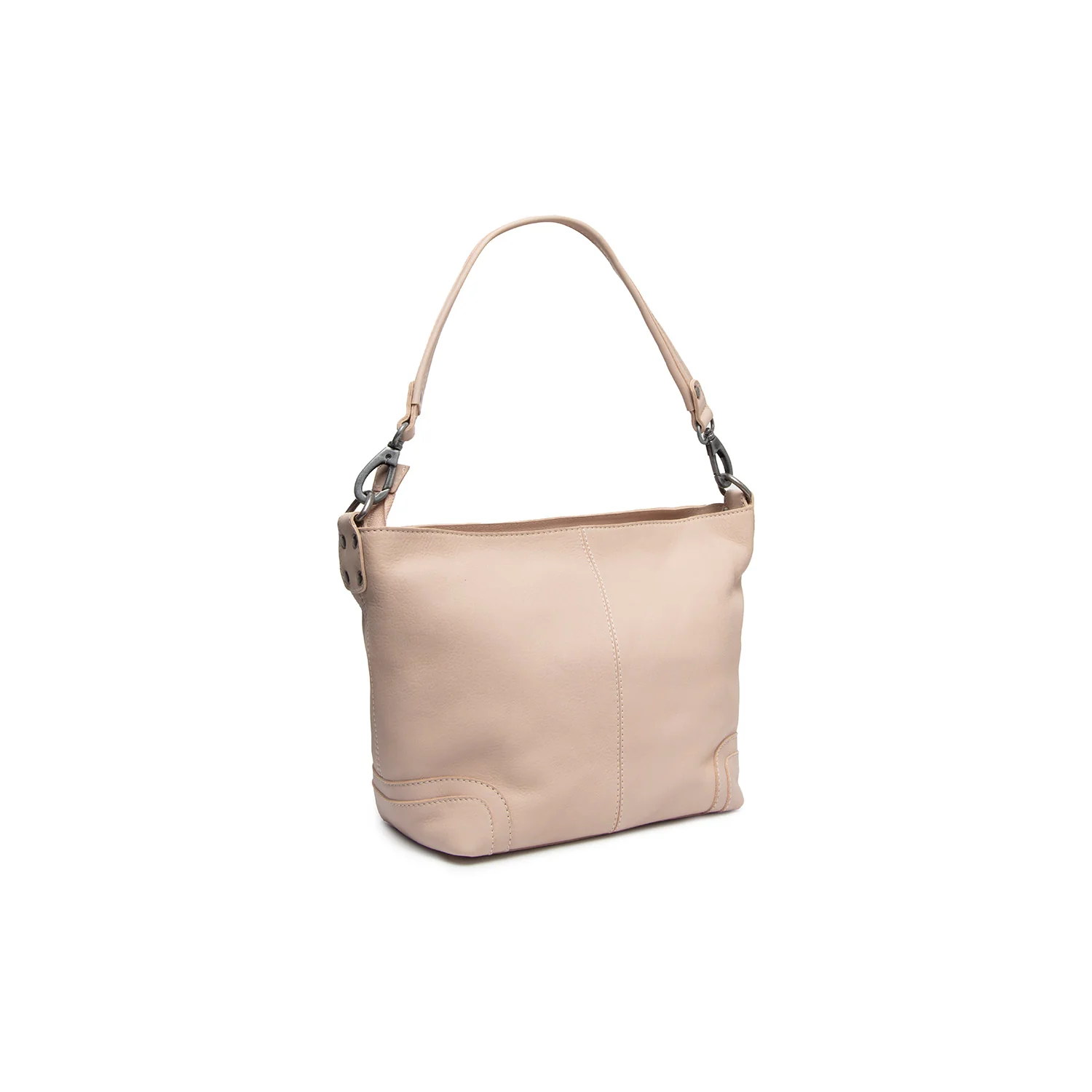 Leather Shoulder Bag Beige Zarita - Image 8