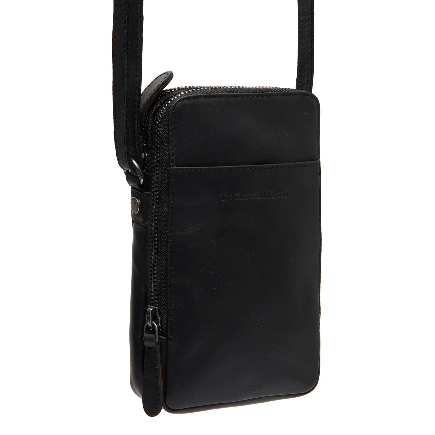 Leather Phone Bag Black Alesund