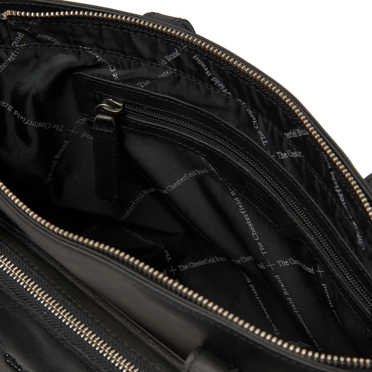 Leather Shopper Black Alicante - Image 2