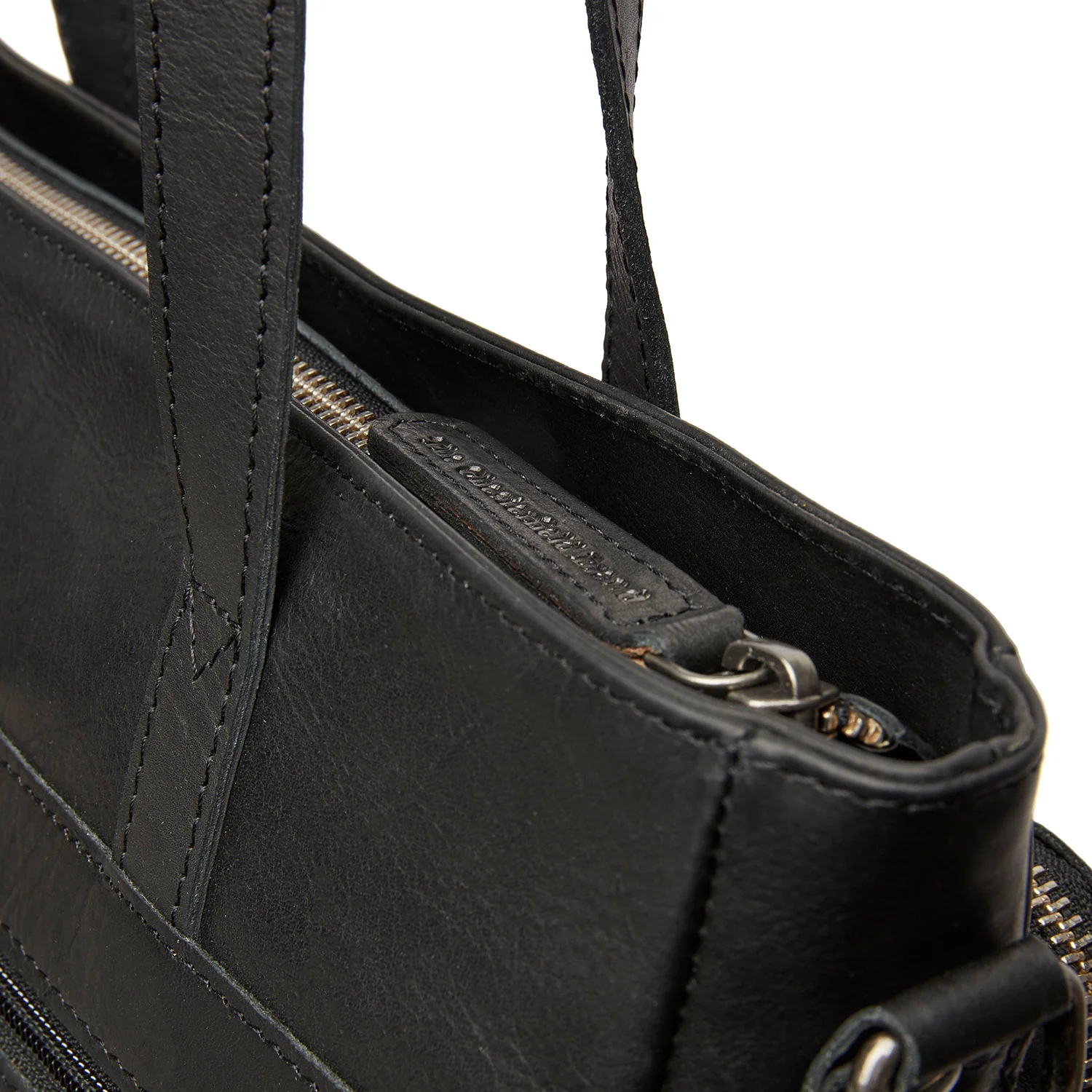 Leather Shopper Black Alicante - Image 3