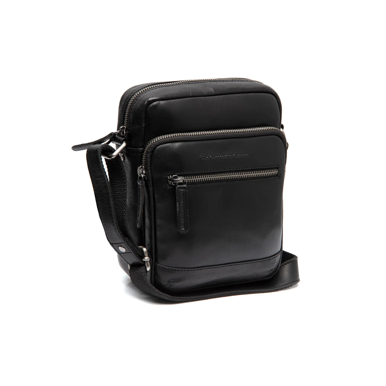 Leather Crossbody Bag Black Amantea