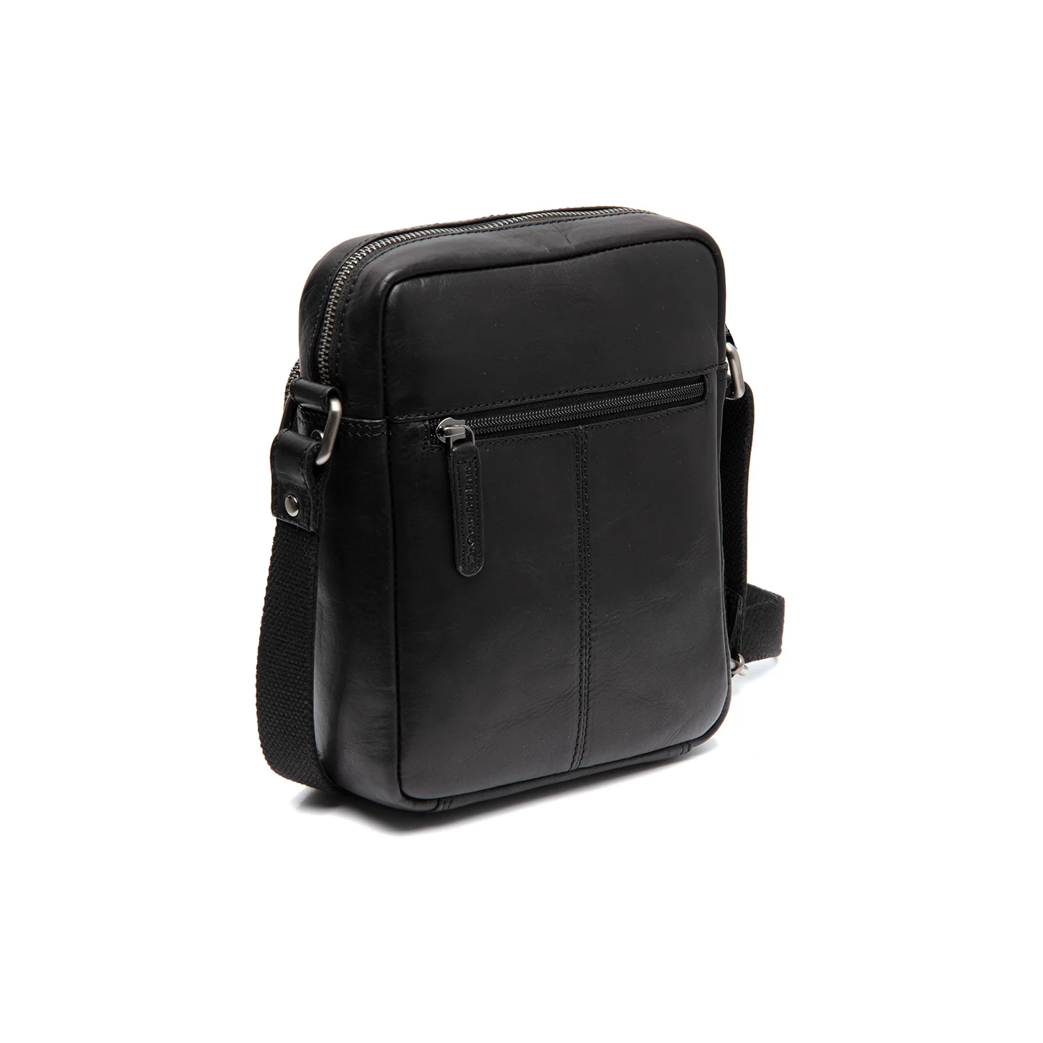 Leather Crossbody Bag Black Amantea - Image 6