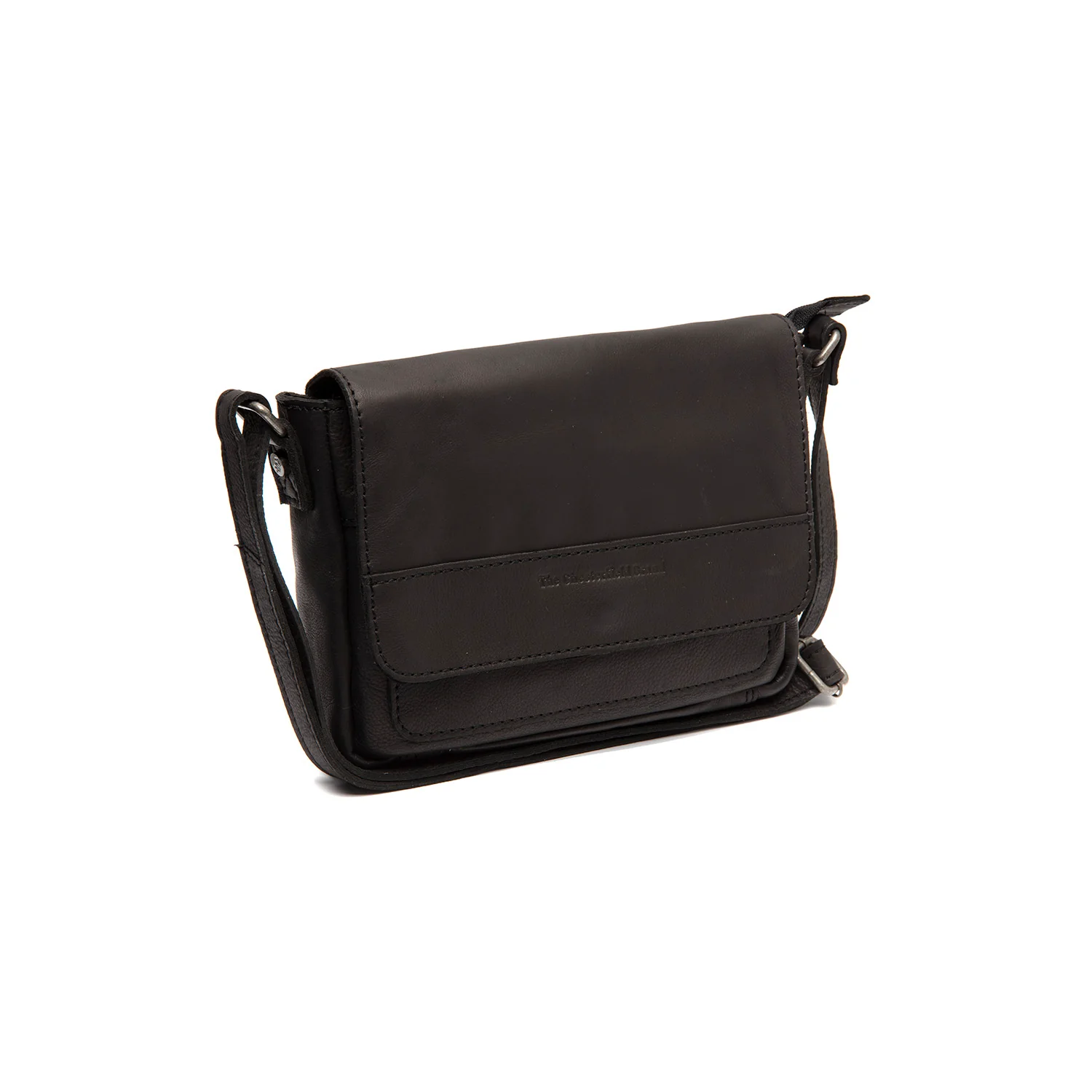 Leather Crossbody Bag Black Ann