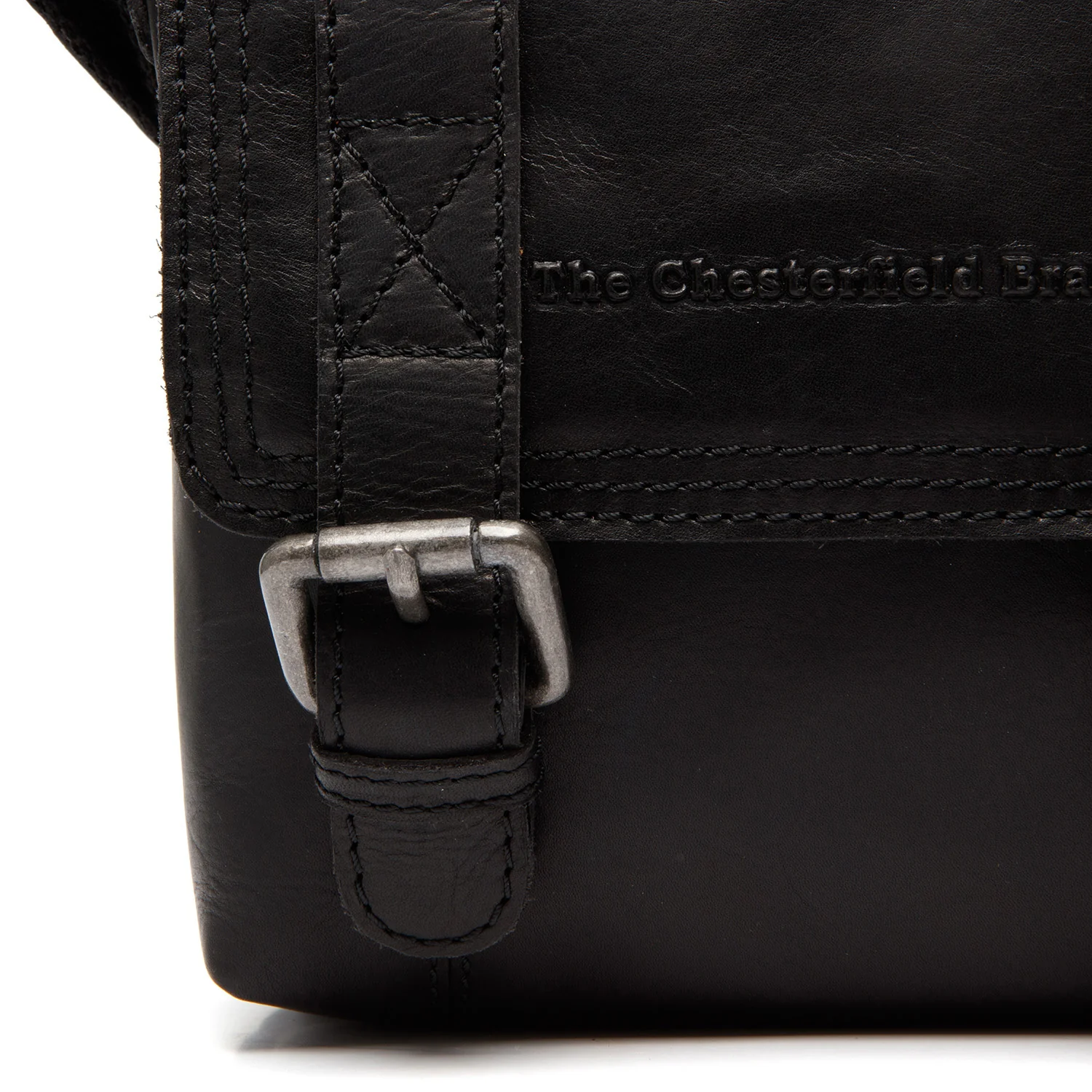 Leather Crossbody Bag Black Ariano - Image 2