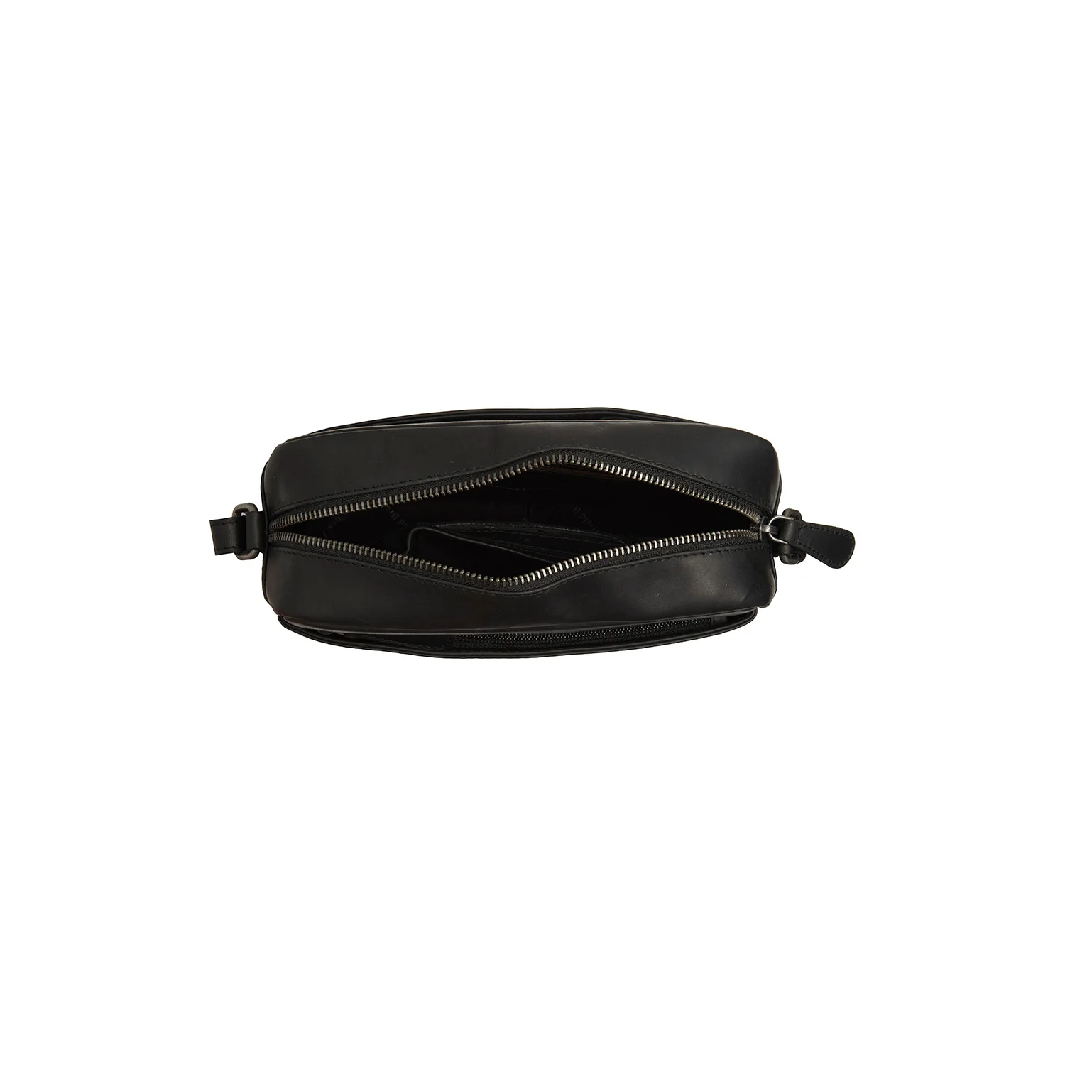 Leather Crossbody Bag Black Arona - Image 4