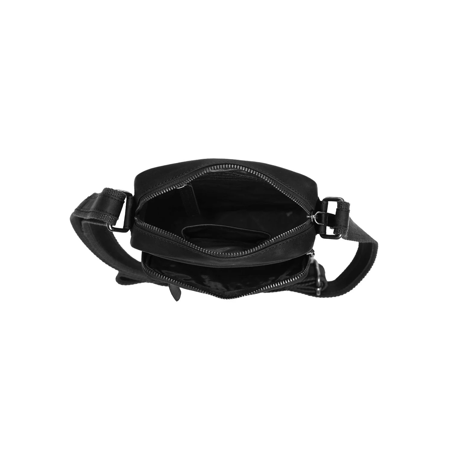 Leather Crossbody Bag Black Birmingham - Image 3