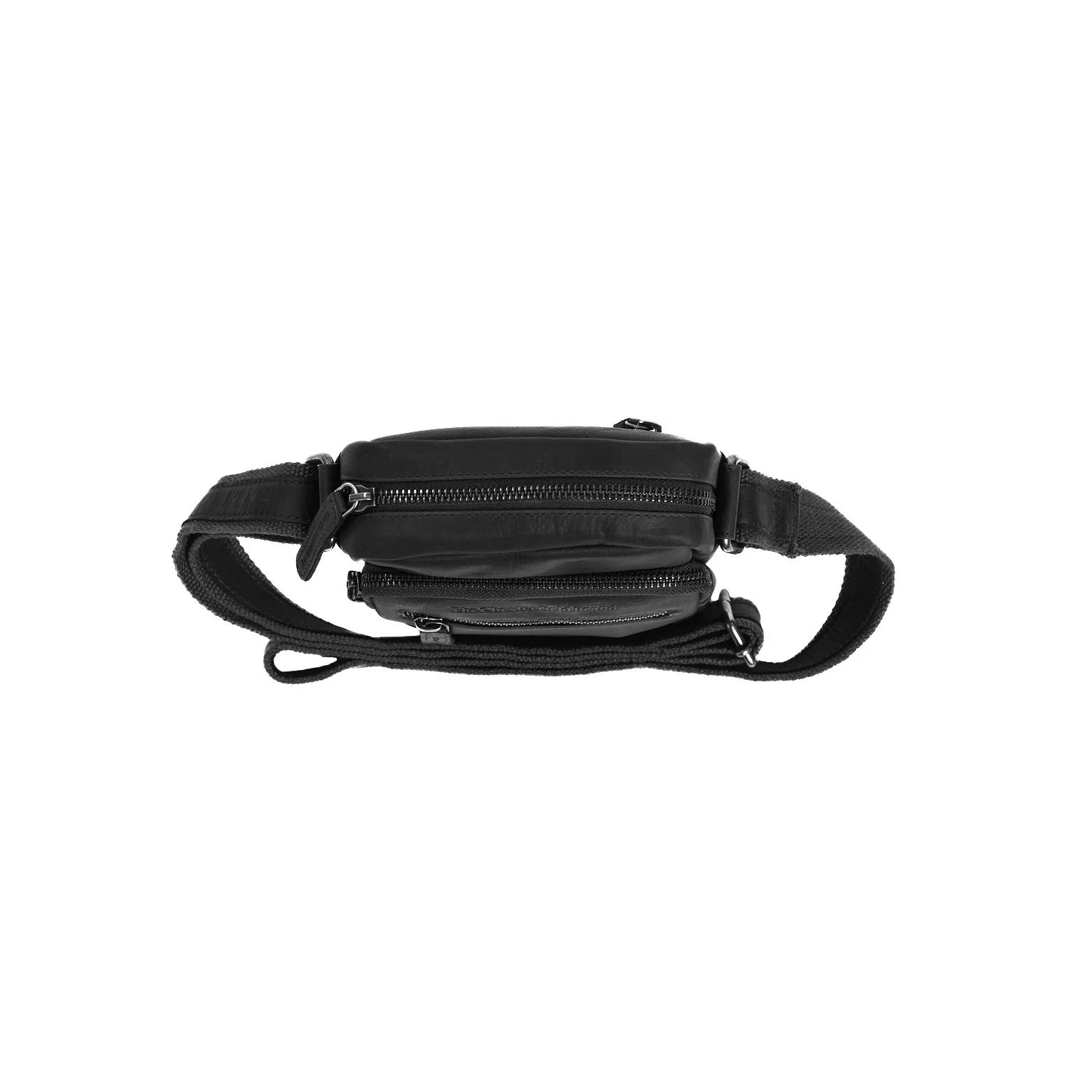Leather Crossbody Bag Black Bremen - Image 5