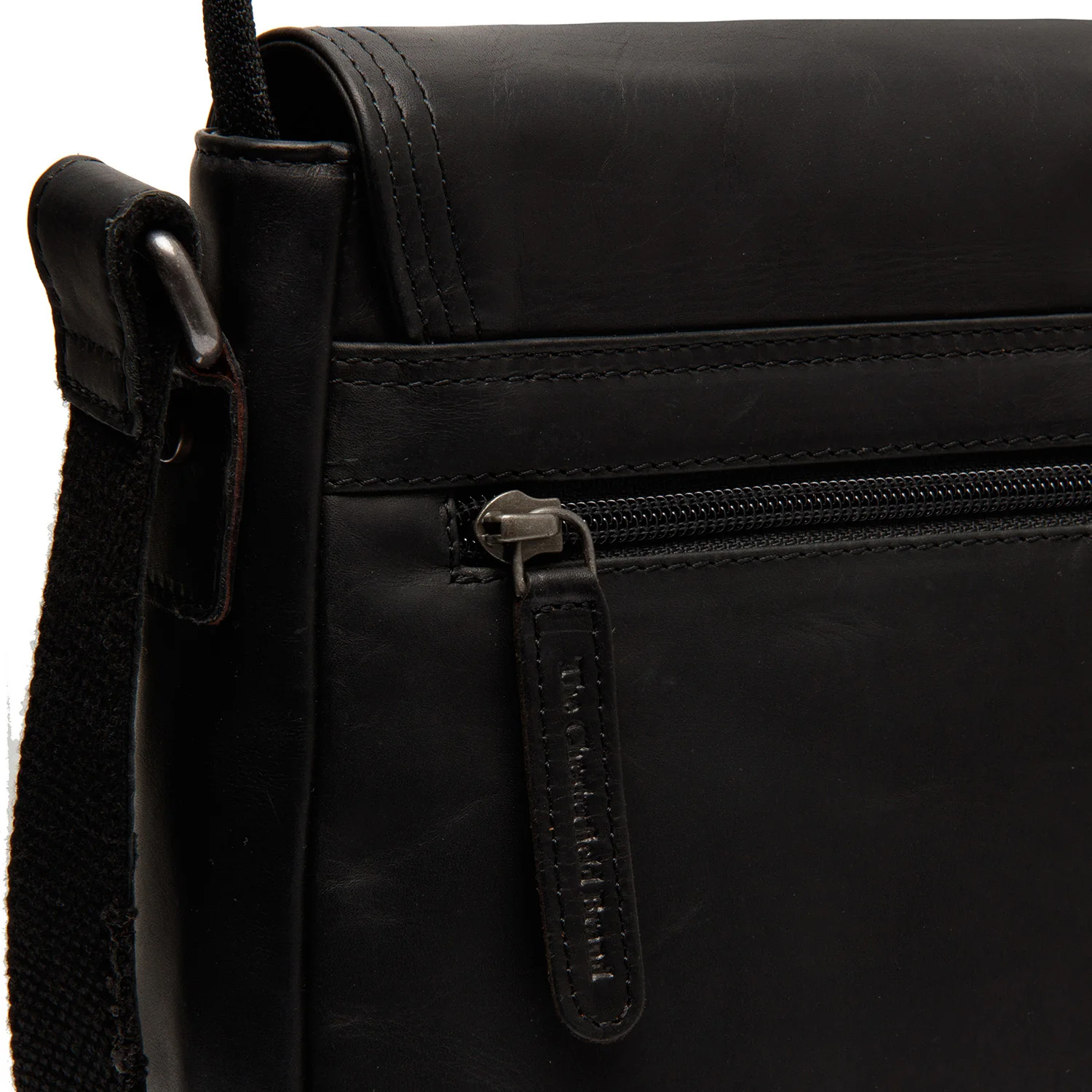 Leather Crossbody Bag Black Everglades - Image 5