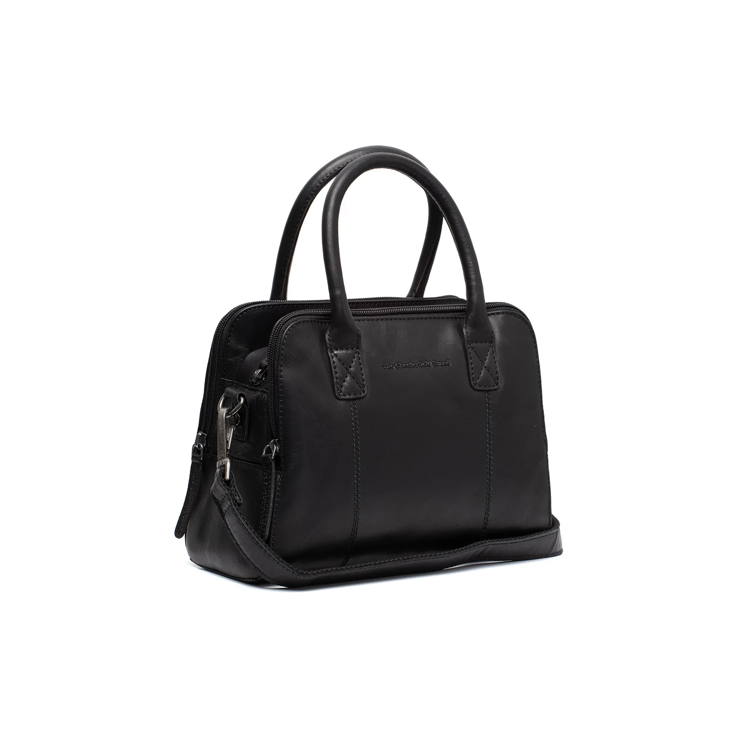 Leather Handbag Black Ezra