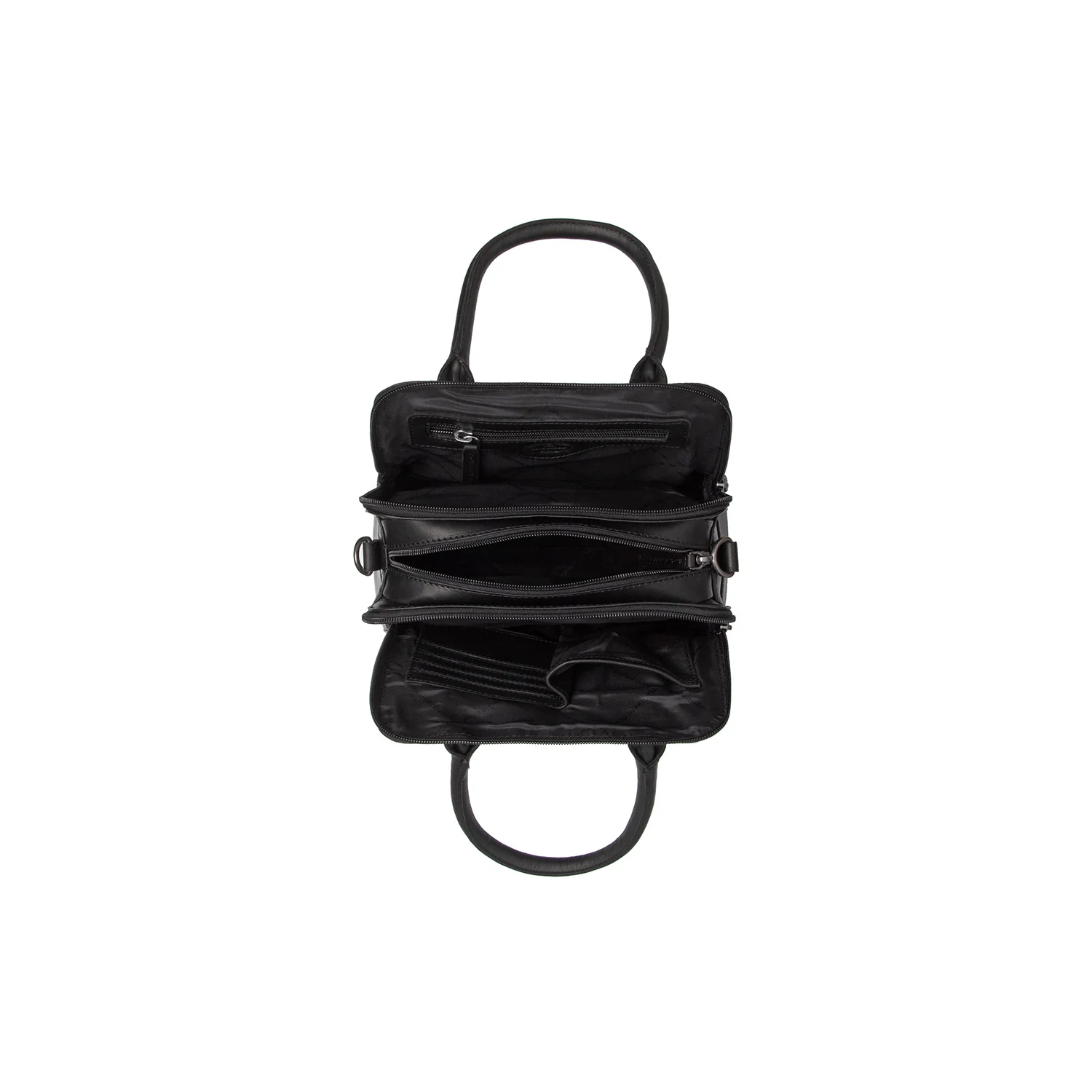 Leather Handbag Black Ezra - Image 4
