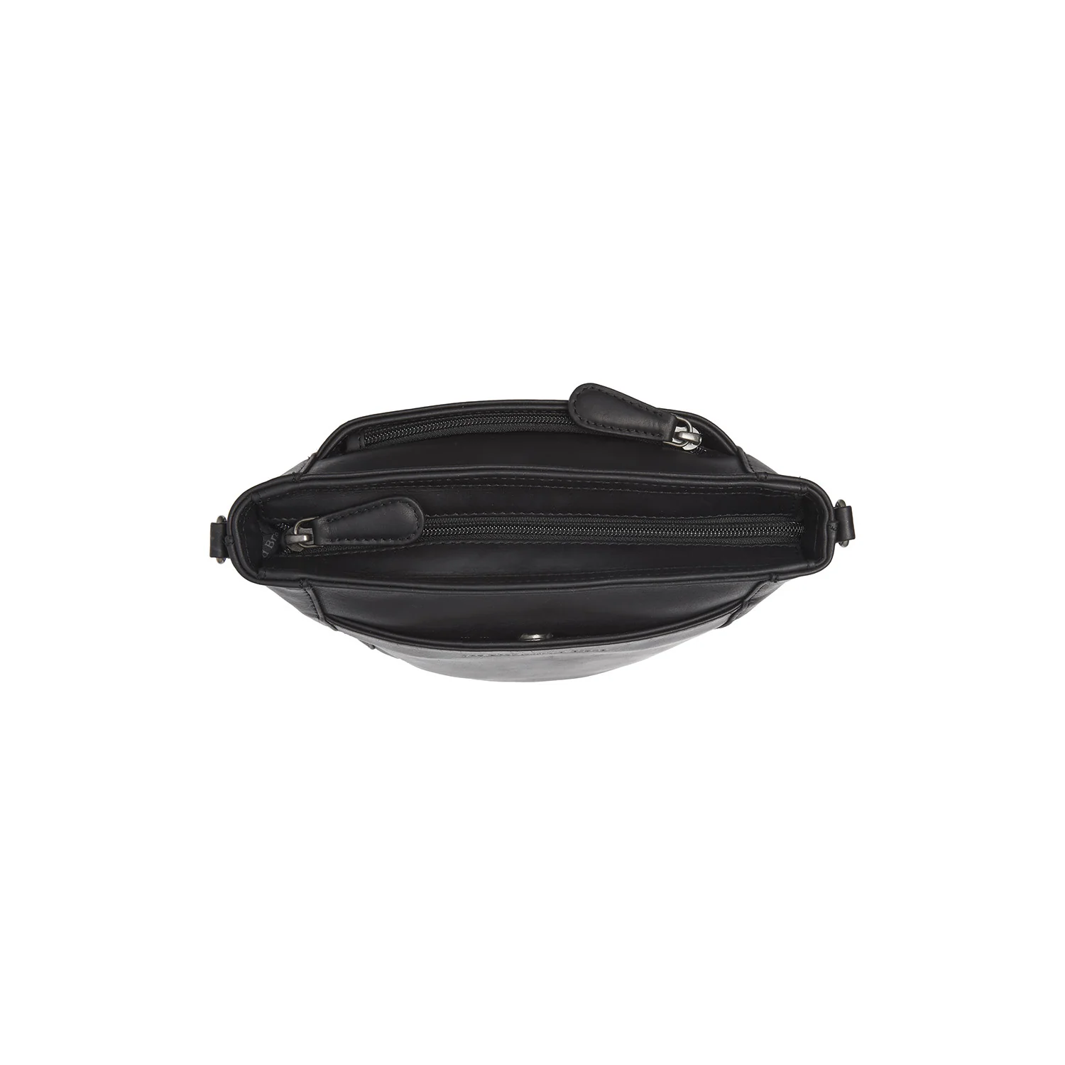 Leather Crossbody Bag Black Fintona - Image 4