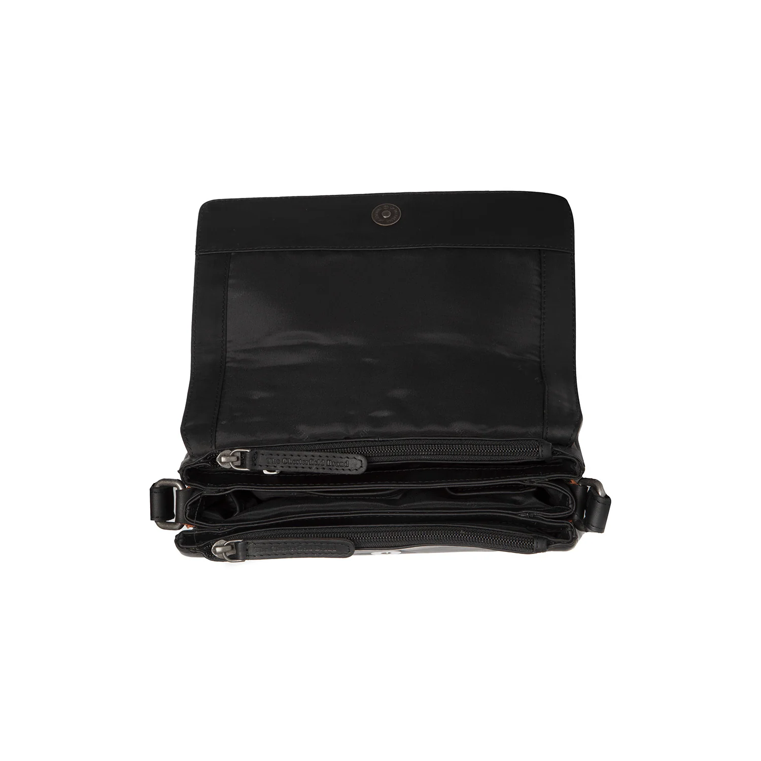 Leather Crossbody Bag Black Forano - Image 4