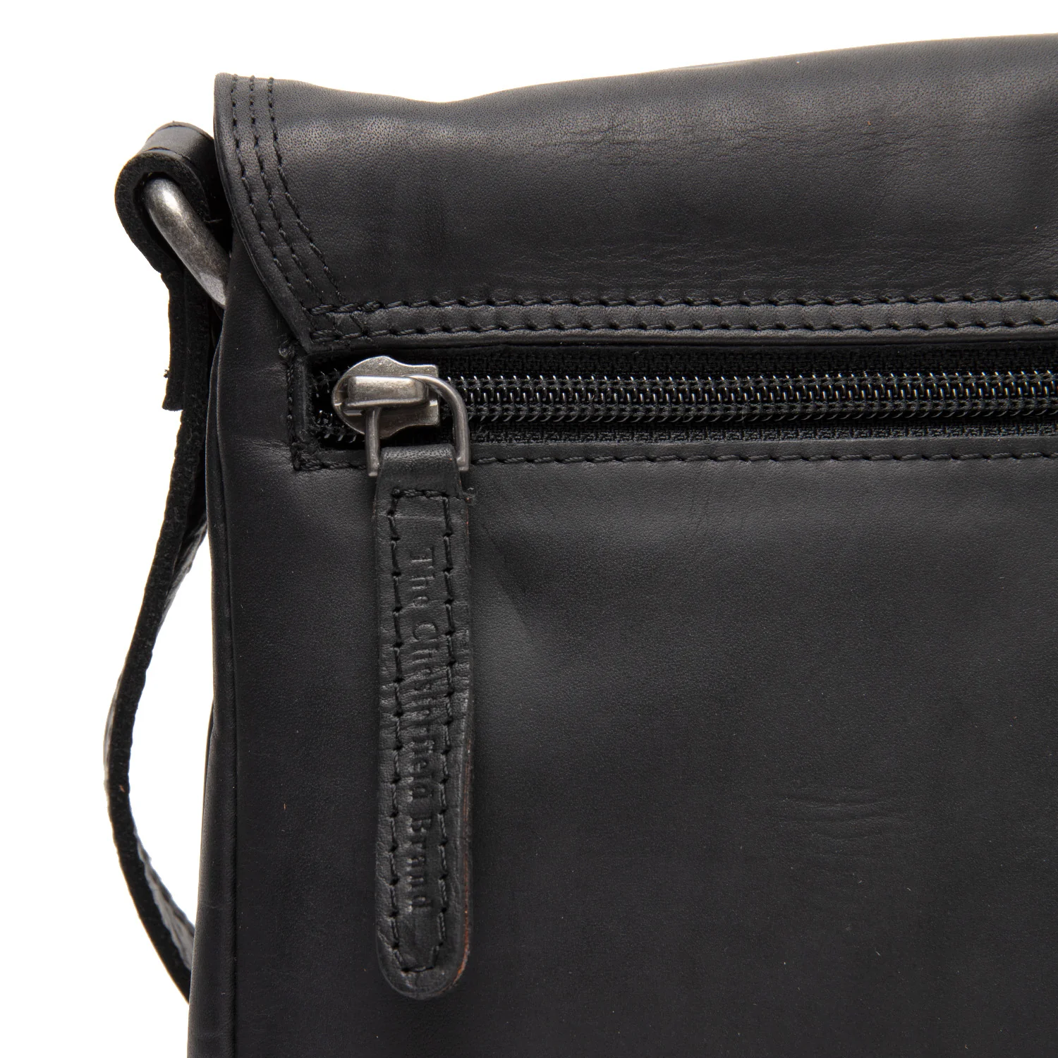 Leather Crossbody Bag Black Forano - Image 5
