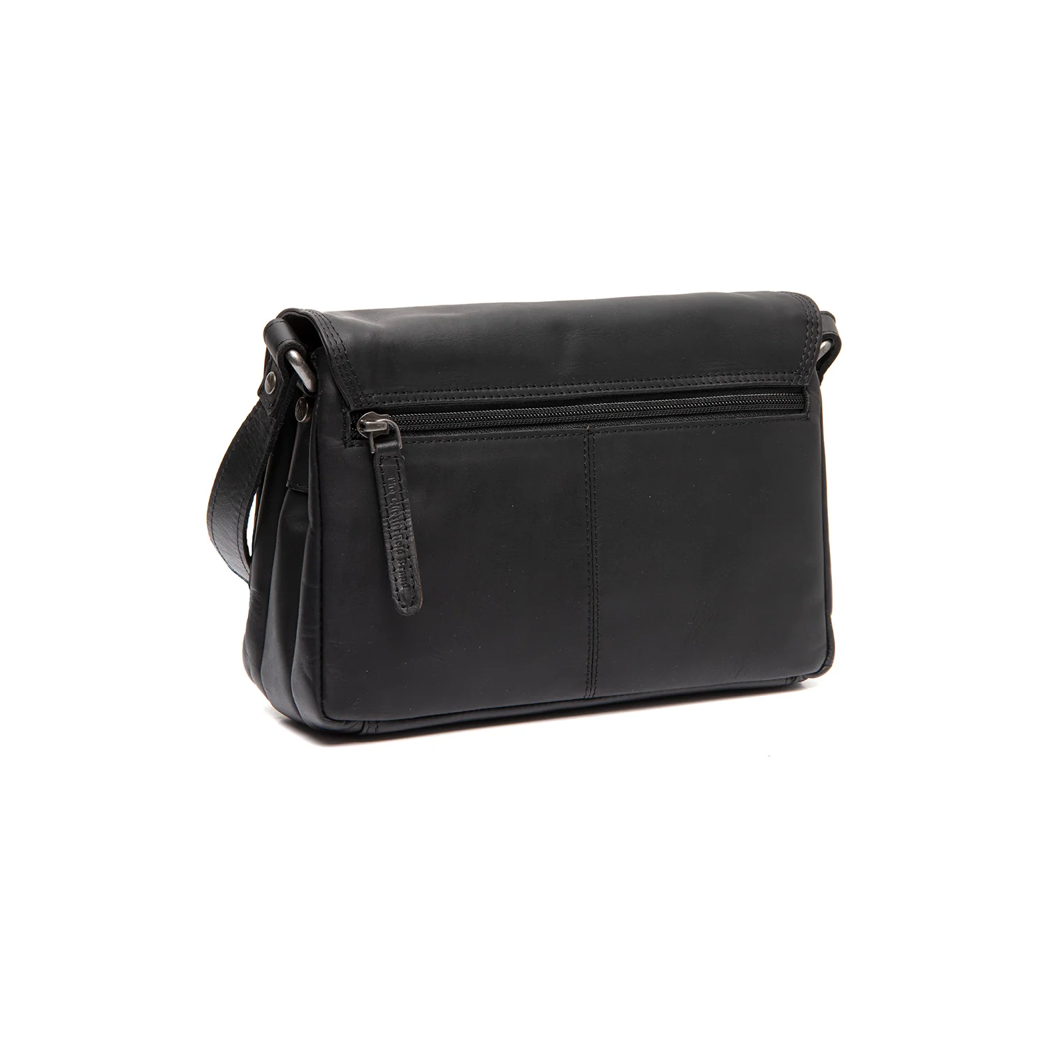 Leather Crossbody Bag Black Forano - Image 6