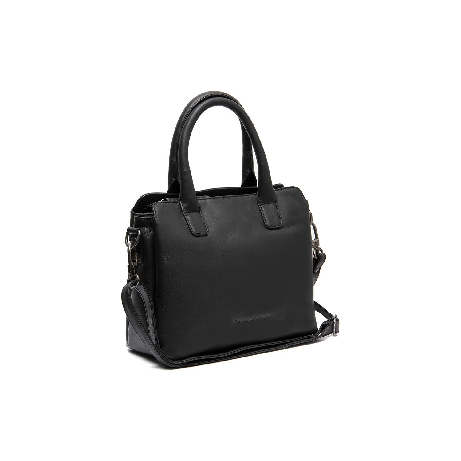 Leather Handbag Black Hermosa