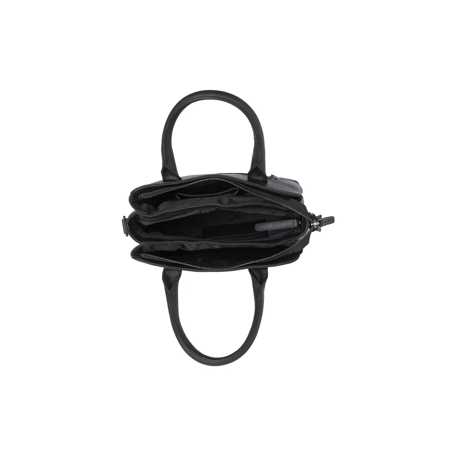 Leather Handbag Black Hermosa - Image 3