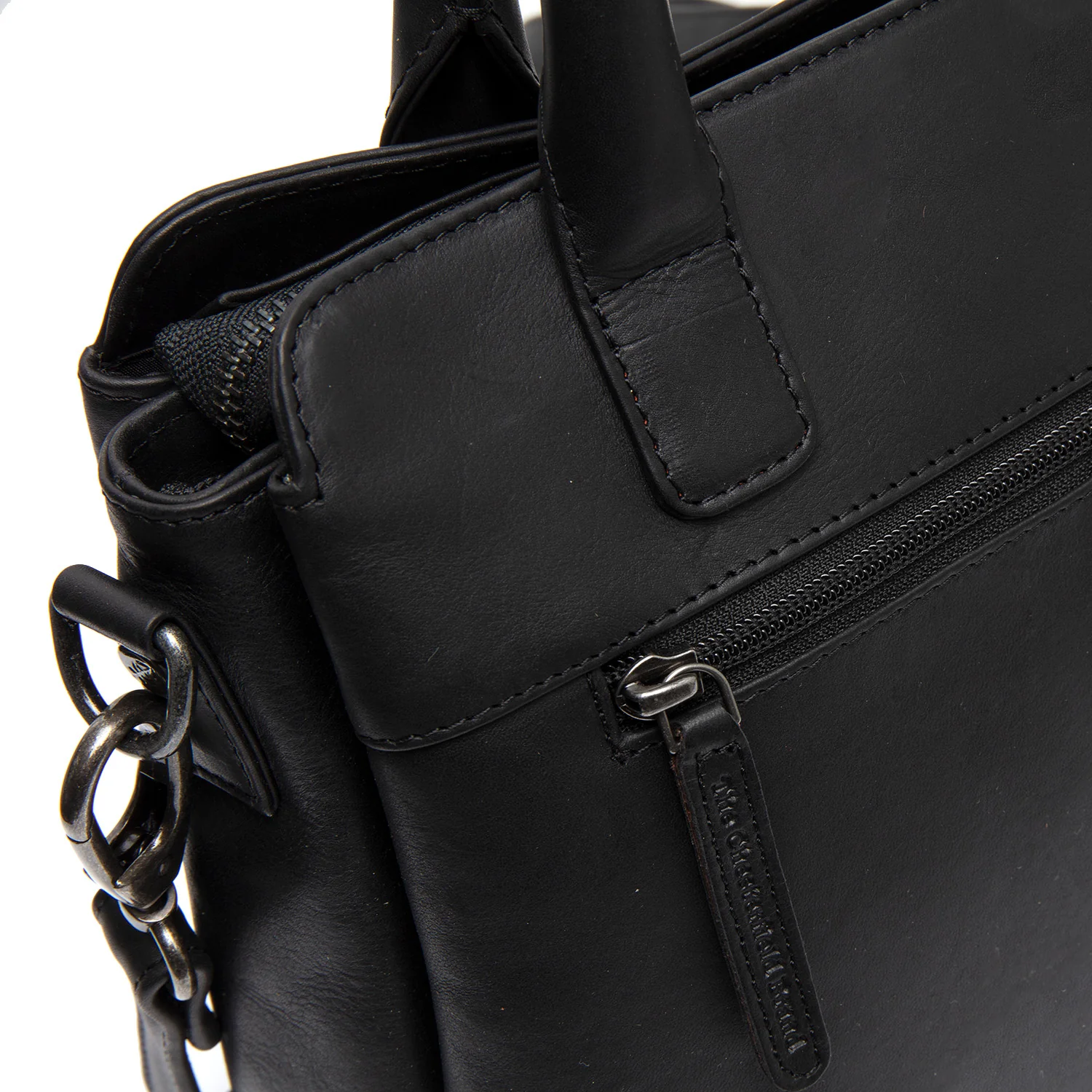 Leather Handbag Black Hermosa - Image 5