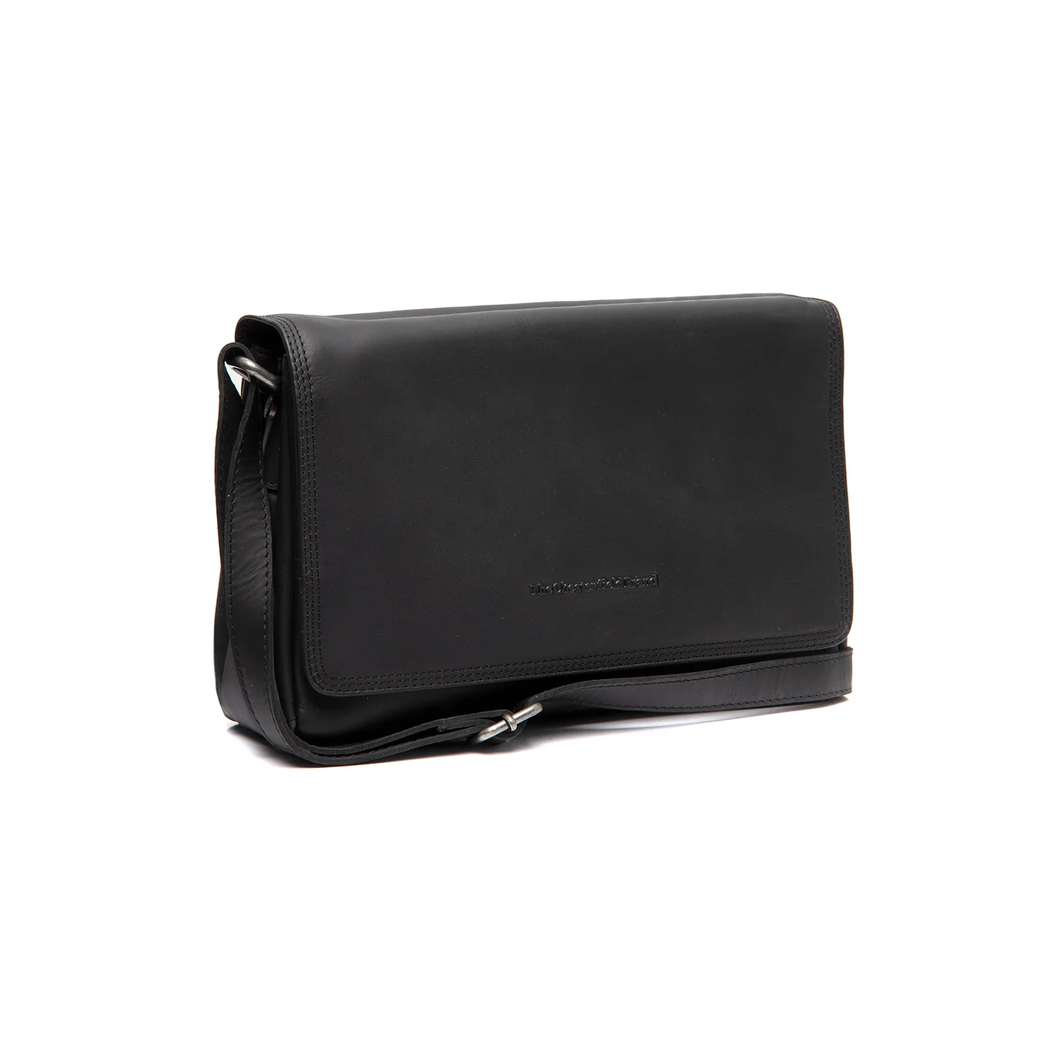 Leather Crossbody Bag Black Laverton