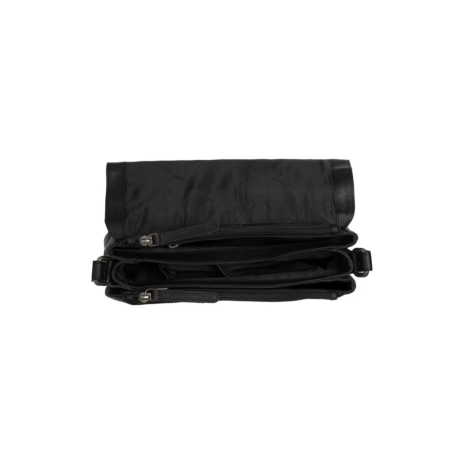 Leather Crossbody Bag Black Laverton - Image 4
