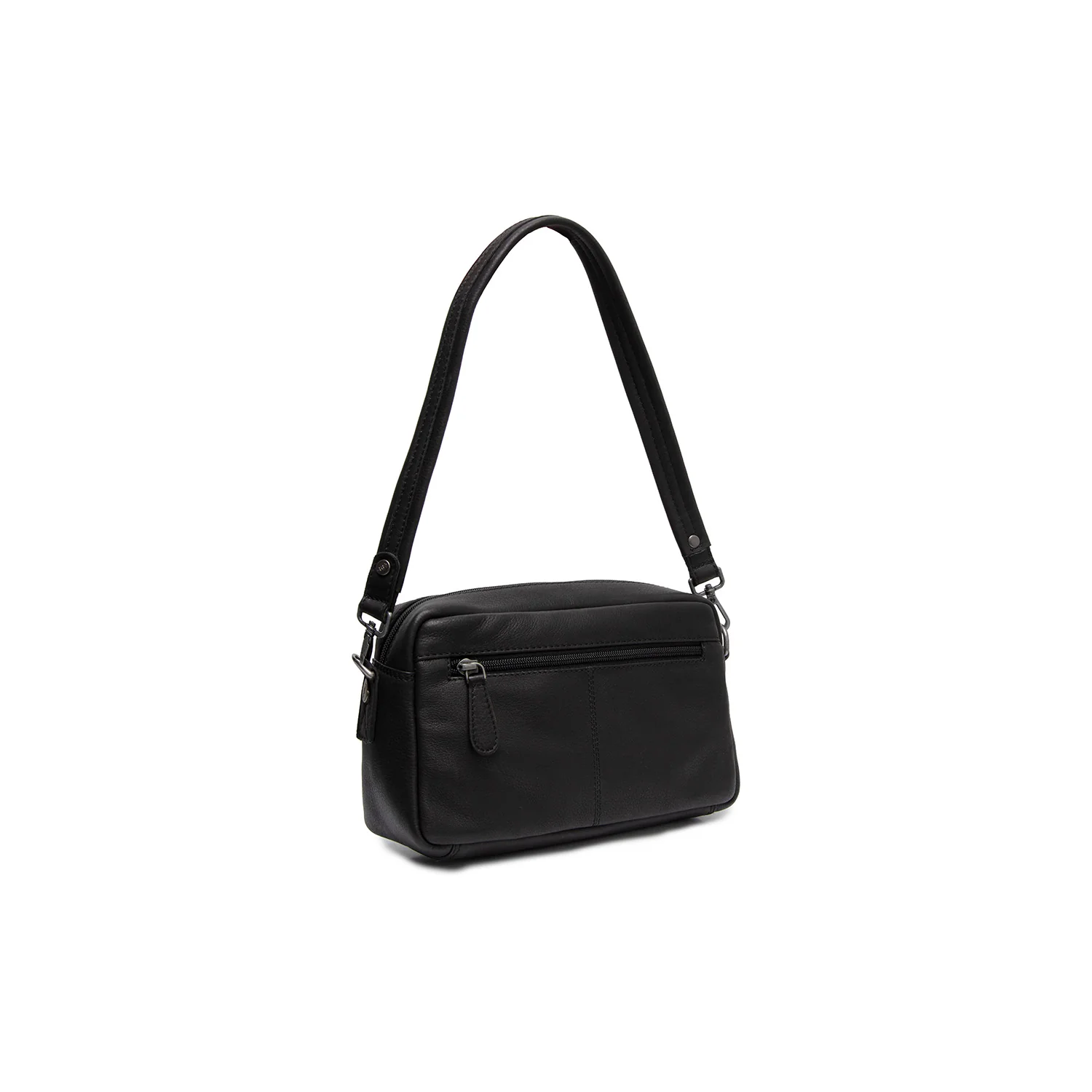 Leather Shoulder Bag Black Liora - Image 8