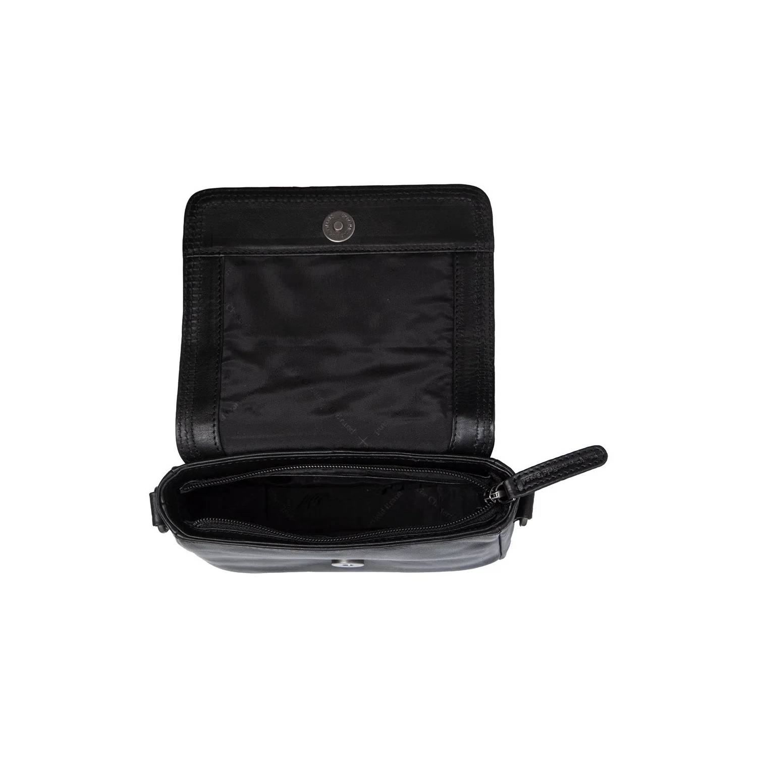 Leather Shoulder Bag Black Marcella - Image 4
