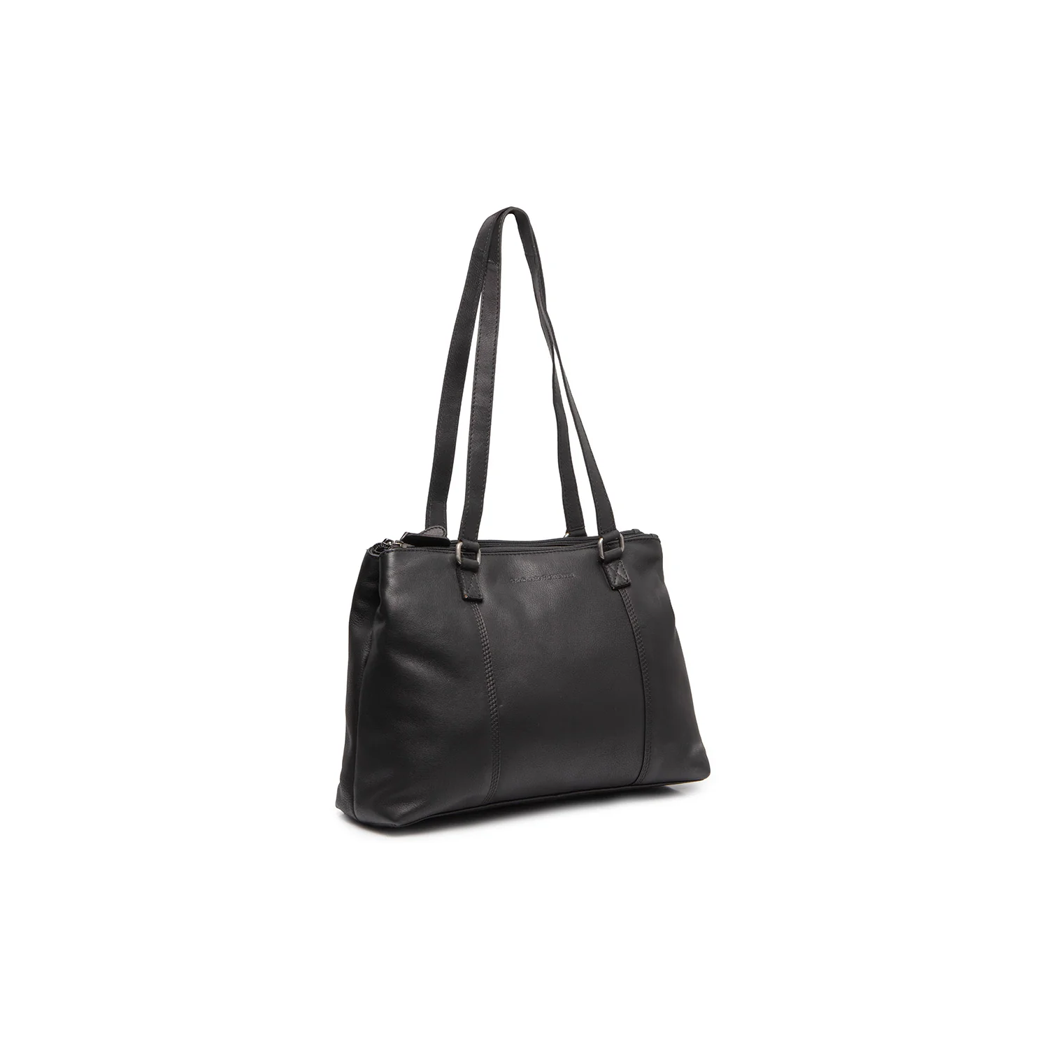 Leather Shoulder Bag Black Marvos