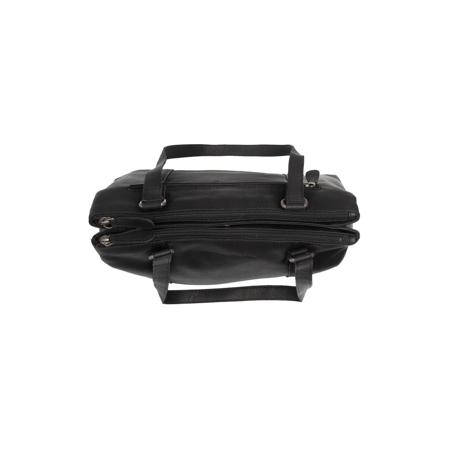 Leather Shoulder Bag Black Marvos - Image 4