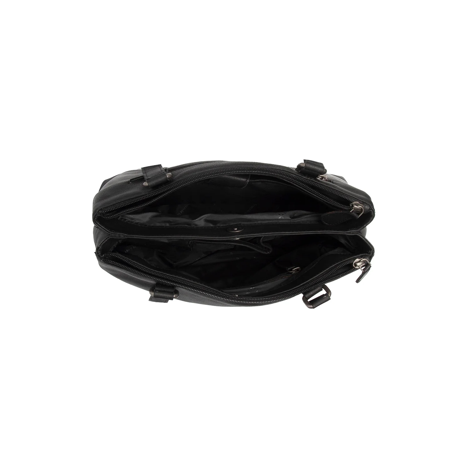 Leather Shoulder Bag Black Marvos - Image 5