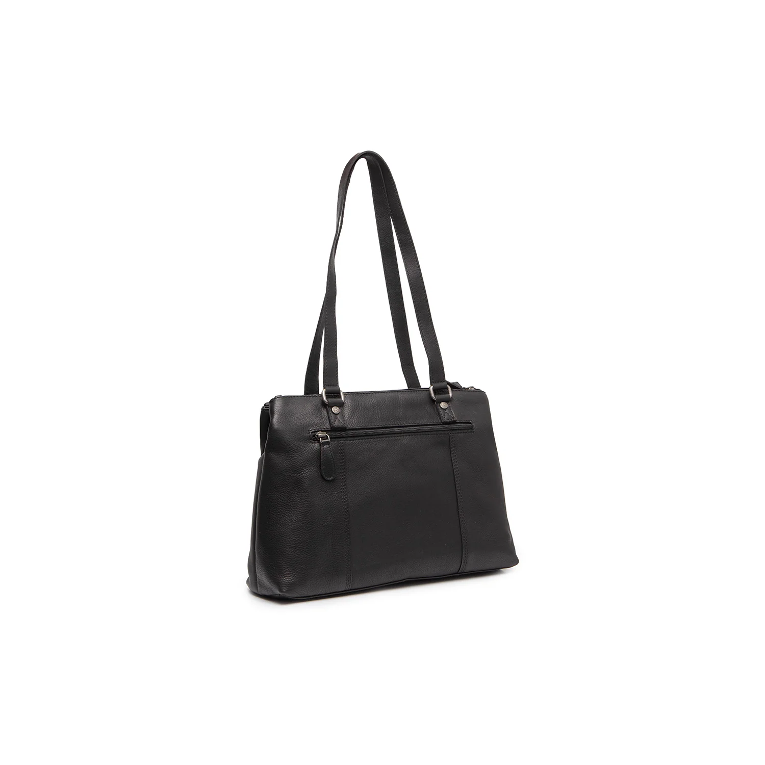 Leather Shoulder Bag Black Marvos - Image 7