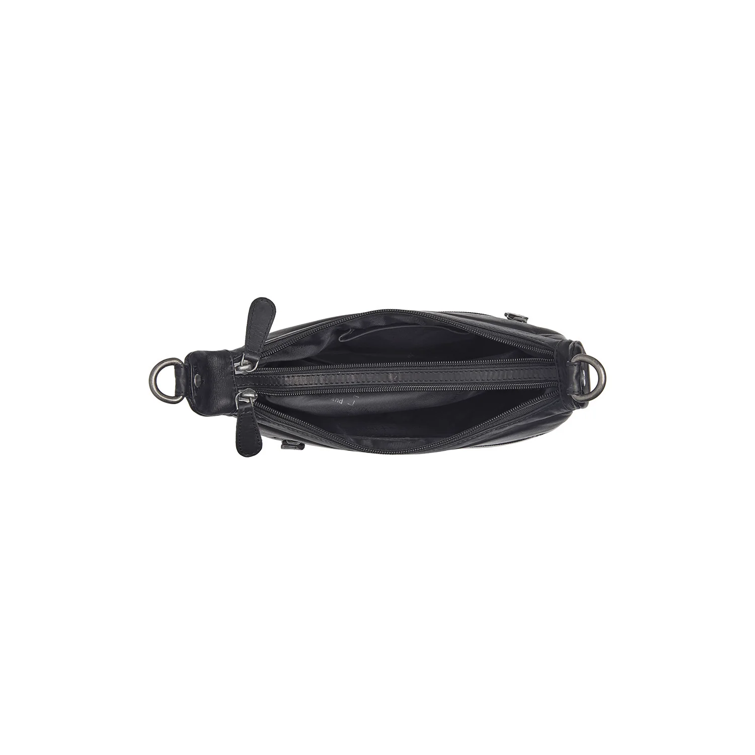 Leather Shoulder Bag Black Mirave - Image 4