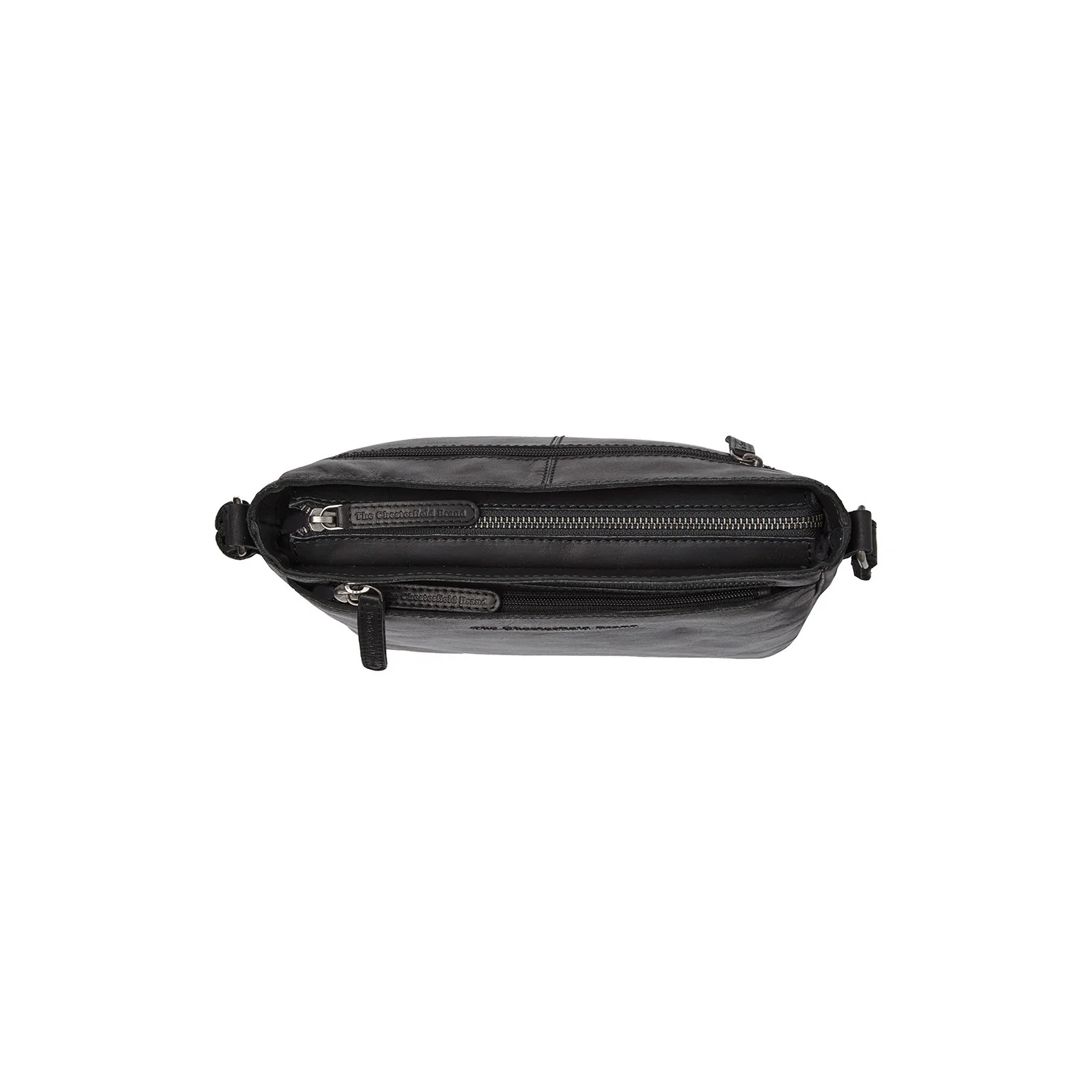 Leather Crossbody Bag Black Mumbai - Image 2